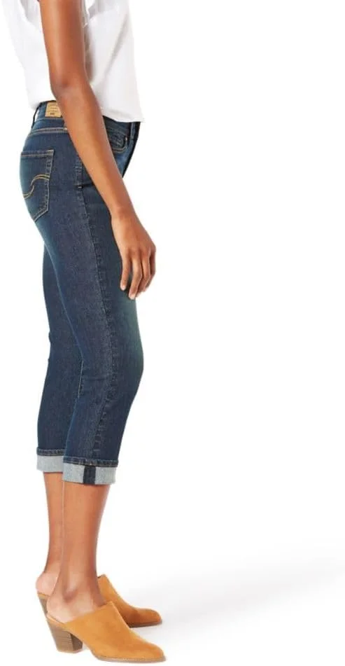 شلوار کتان زنانه با فاق متوسط و برش باریک Signature by Levi Strauss & Co. Gold Label