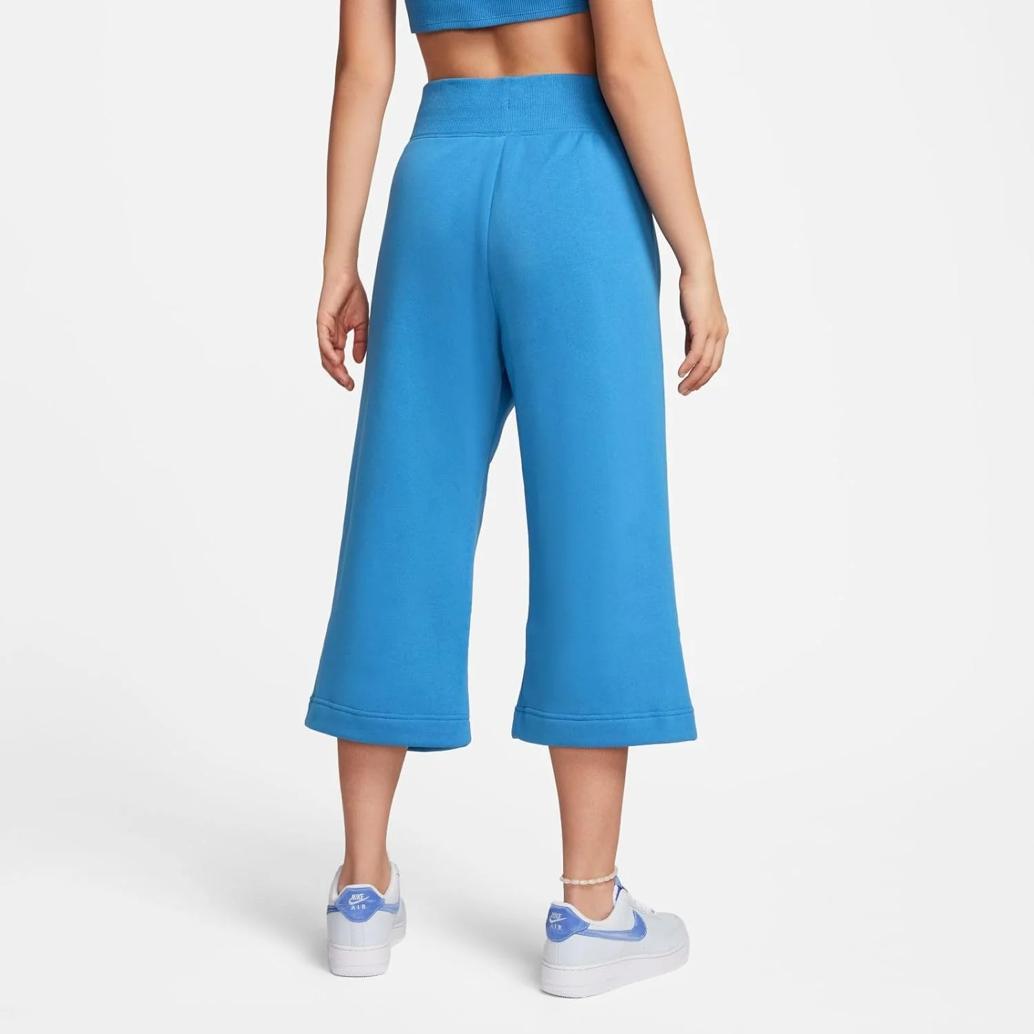 شلوار گرمکن زنانه نایک NSPHNX Fleece HR CROP SWTP، آبی ستاره ای/ (SAIL)، سایز M