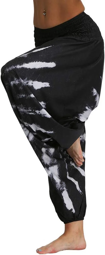 شلوار راحتی زنانه علاءالدین با طرح هیپی Nuofengkudu