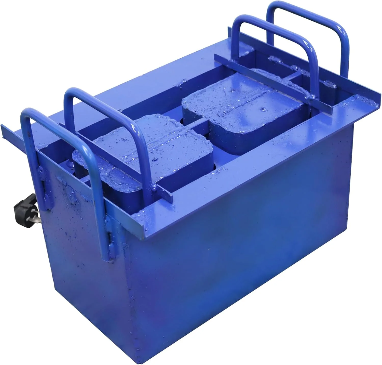 دستگاه ساخت بلوک سیمانی INTBUYING، دستگاه دستی فرم دهی بلوک خاک توخالی 220 ولت، اندازه بلوک 390x190x190 میلی متر