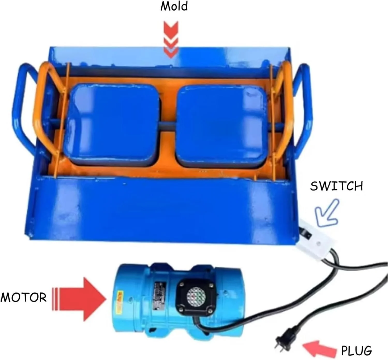 دستگاه بلوک زن برقی، دستگاه ساخت بلوک سیمانی، قالب گیری سریع 45 ثانیه ای، 30 آجر در ساعت، فرکانس ارتعاش 212 بار در دقیقه، برای ساخت و ساز (H5) دستگاه بلوک زن برقی، دستگاه ساخت بلوک سیمانی، قالب گیری سریع 45 ثانیه ای، 30 آجر در ساعت، فرکانس ارتعاش 212 بار در دقیقه، برای ساخت و ساز (H5)