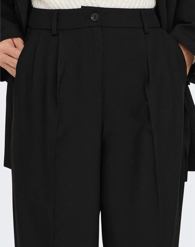 شلوار زنانه مدل Mathilde با کمر بلند و پاچه گشاد