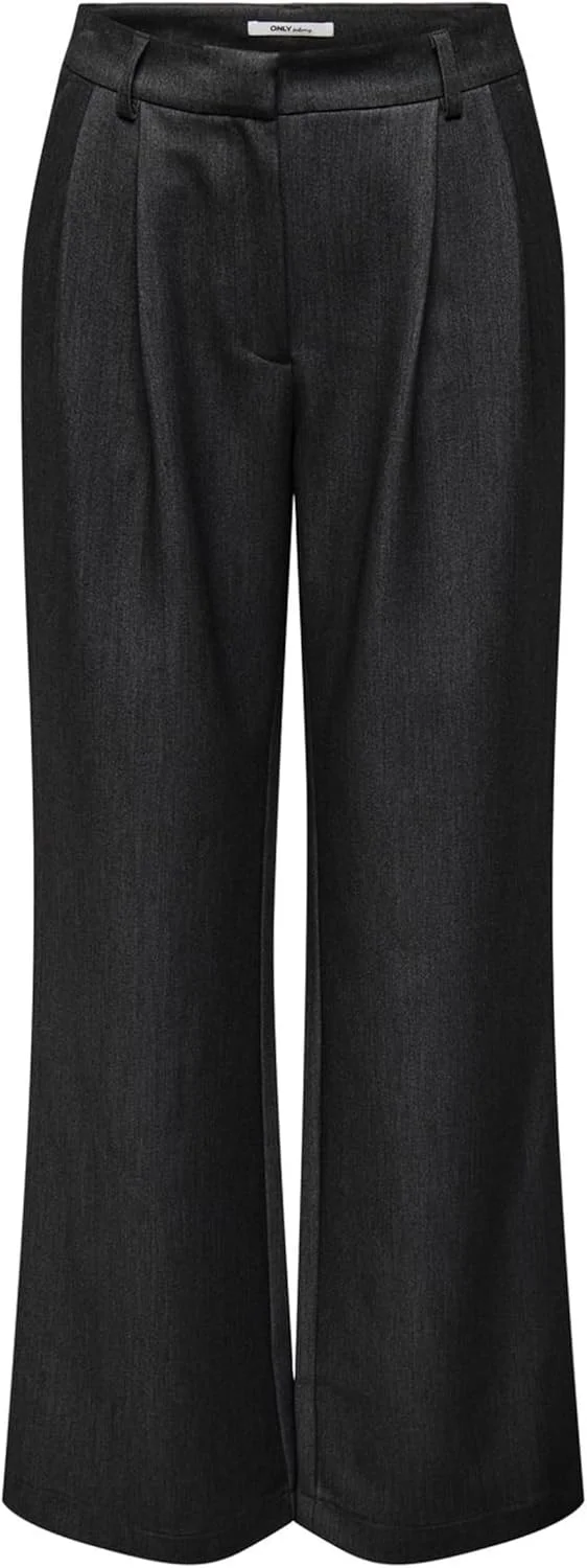 شلوار زنانه مدل Onlhattie Hw Pleat Mel Str Pant Tlr از برند ONLY (تک عددی)