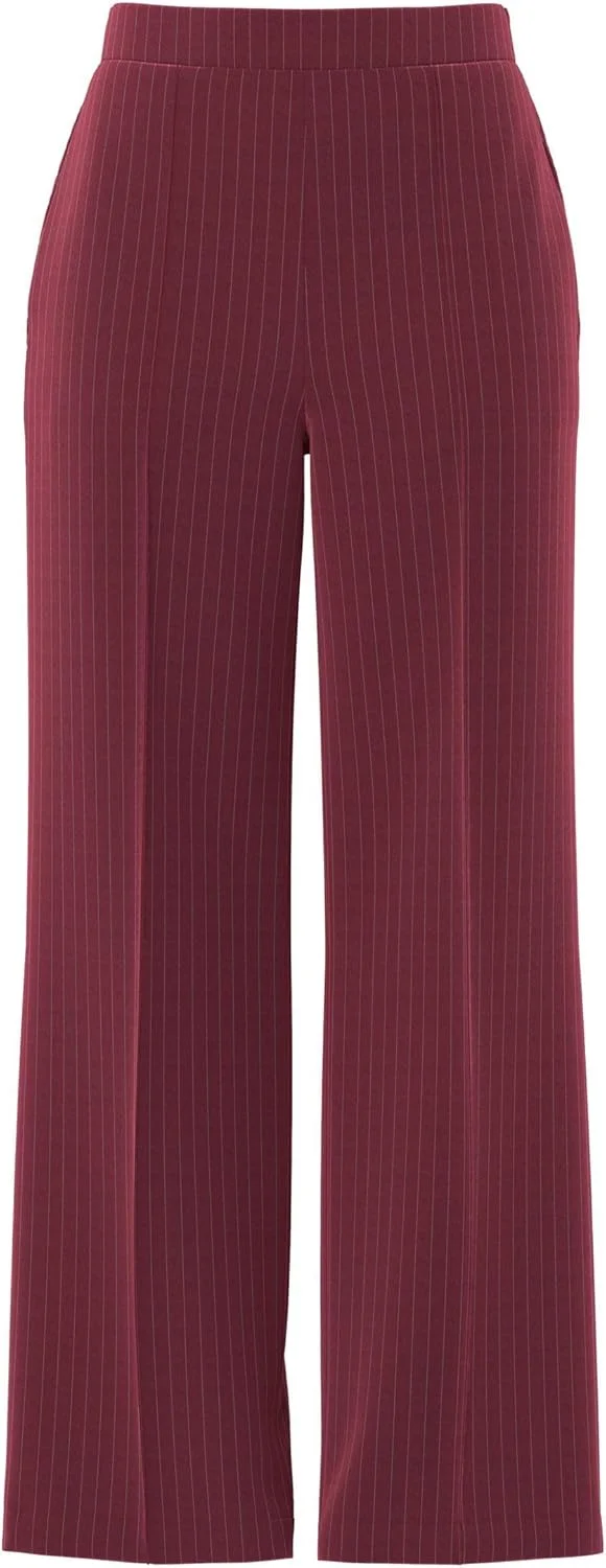 شلوار راه راه پهن زنانه Pieces مدل Pcbozzy Hw Noos Bc شلوار راه راه پهن زنانه Pieces مدل Pcbozzy Hw Noos Bc