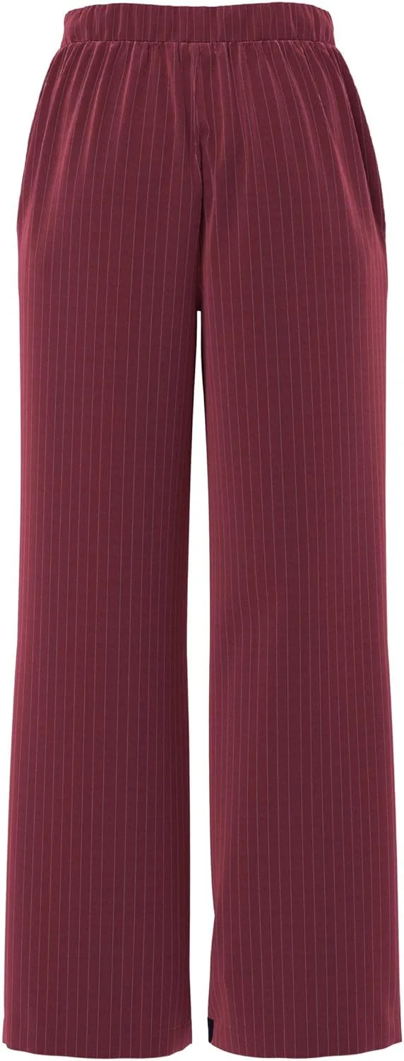 شلوار راه راه پهن زنانه Pieces مدل Pcbozzy Hw Noos Bc