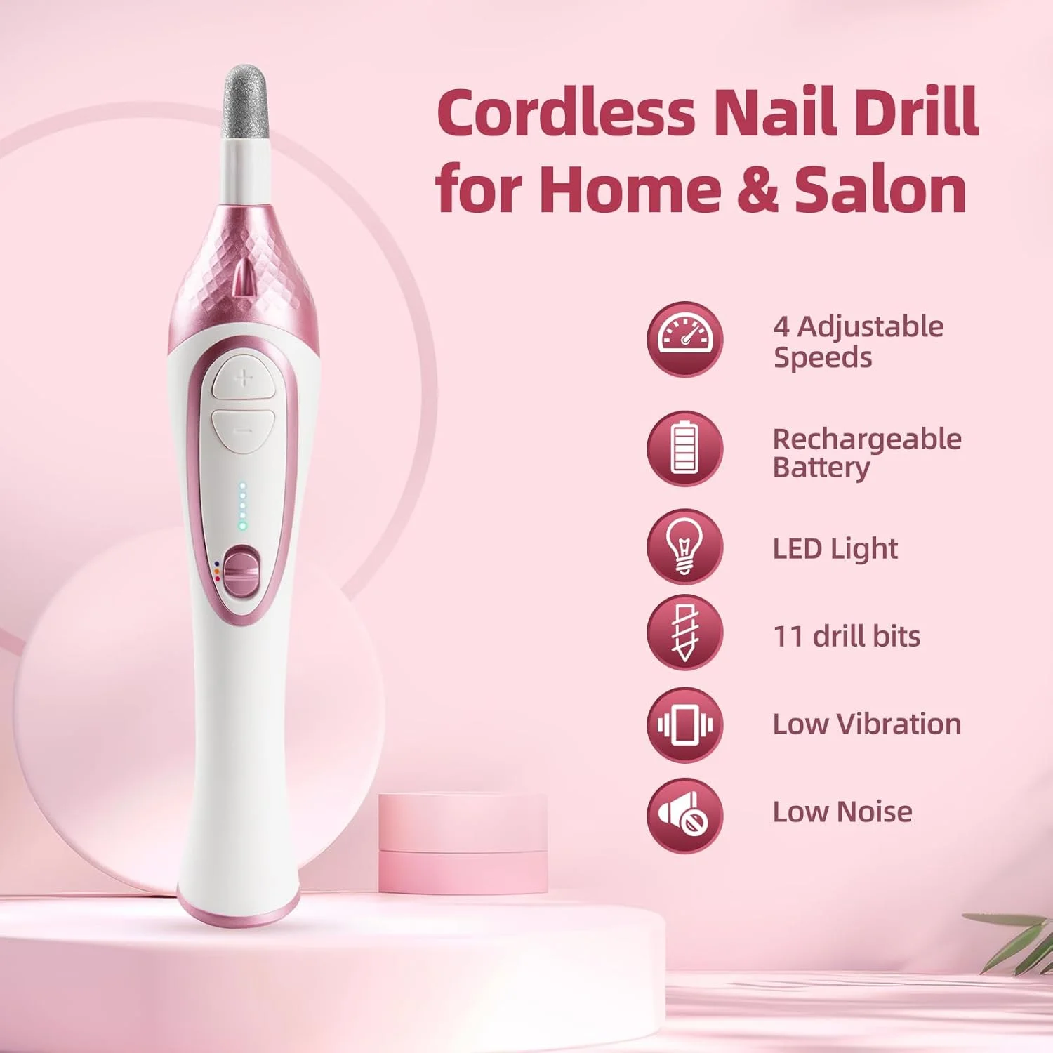 ست حرفه ای مانیکور و پدیکور 36 تکه، ست سوهان برقی ناخن با 11 عدد سری سوهان، دستگاه سوهان برقی ناخن بدون سیم، سنگ ناخن برای ناخن های ضخیم پا، ابزار پدیکور برای دست و پا ست حرفه ای مانیکور و پدیکور 36 تکه، ست سوهان برقی ناخن با 11 عدد سری سوهان، دستگاه سوهان برقی ناخن بدون سیم، سنگ ناخن برای ناخن های ضخیم پا، ابزار پدیکور برای دست و پا