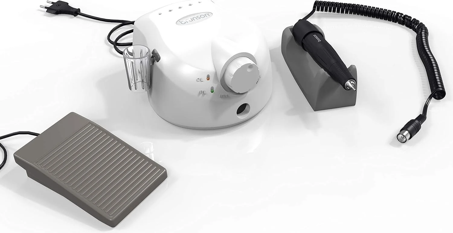 دستگاه سوهان برقی ناخن حرفه ای Brunson PRO Master، سوهان برقی ناخن حرفه ای - کیفیت عالی (سفید)