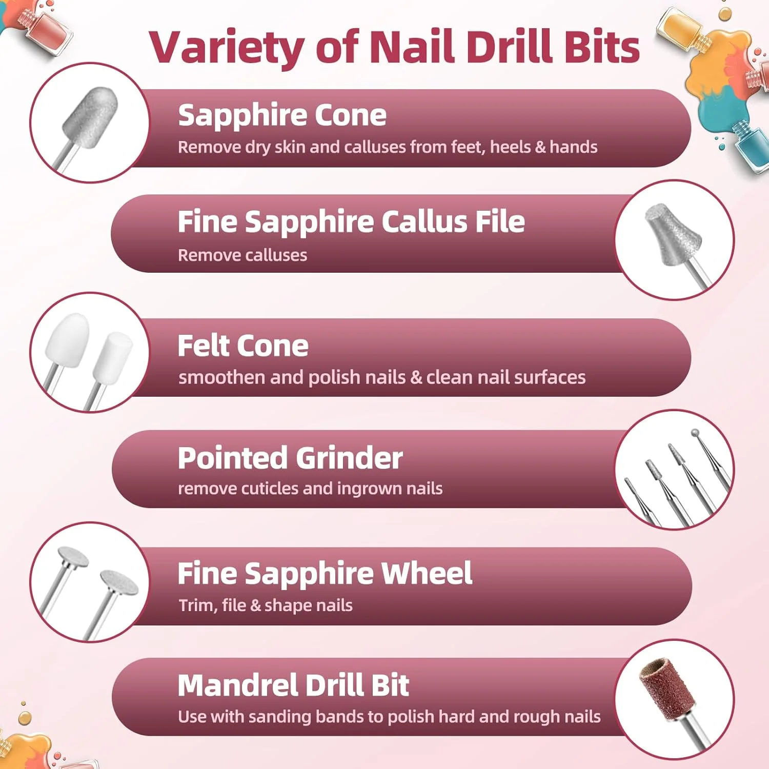 ست حرفه ای مانیکور و پدیکور 36 تکه، ست سوهان برقی ناخن با 11 عدد سری سوهان، دستگاه سوهان برقی ناخن بدون سیم، سنگ ناخن برای ناخن های ضخیم پا، ابزار پدیکور برای دست و پا ست حرفه ای مانیکور و پدیکور 36 تکه، ست سوهان برقی ناخن با 11 عدد سری سوهان، دستگاه سوهان برقی ناخن بدون سیم، سنگ ناخن برای ناخن های ضخیم پا، ابزار پدیکور برای دست و پا