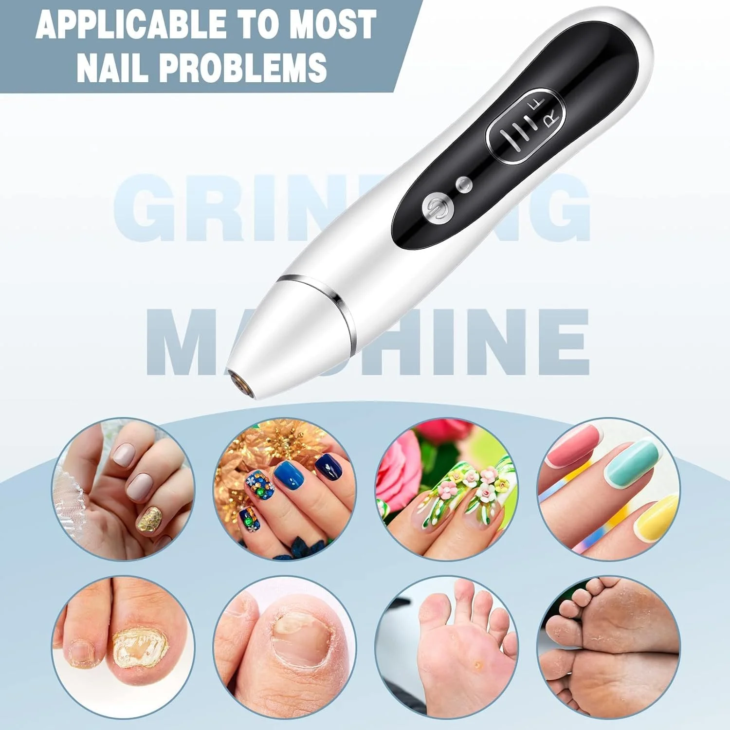 دستگاه سوهان برقی ناخن به همراه 11 سری مختلف و بی سیم با 3 سرعت قابل تنظیم، مناسب پدیکور، مانیکور، ناخن های ژلیش و استفاده در منزل دستگاه سوهان برقی ناخن به همراه 11 سری مختلف و بی سیم با 3 سرعت قابل تنظیم، مناسب پدیکور، مانیکور، ناخن های ژلیش و استفاده در منزل