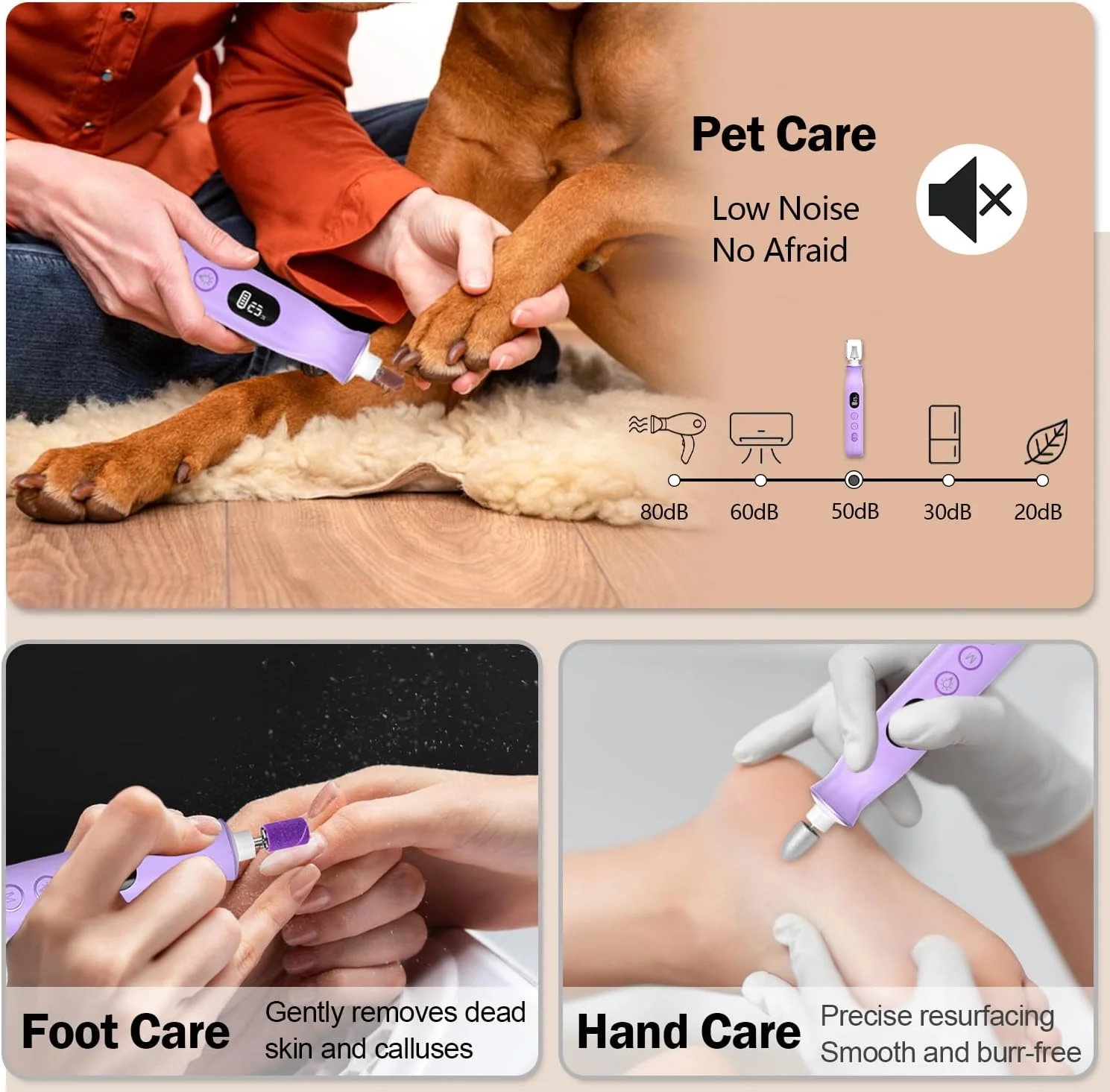 سوهان برقی ناخن، دریل ناخن بی سیم 10 سرعته با چراغ LED، کیت قابل حمل مانیکور پدیکور برای ناخن های ژلی آکریلیک، ناخن های ضخیم پا، سوهان ناخن، مراقبت از ناخن های طبیعی دست - 10 سری و 120 نوار سنباده