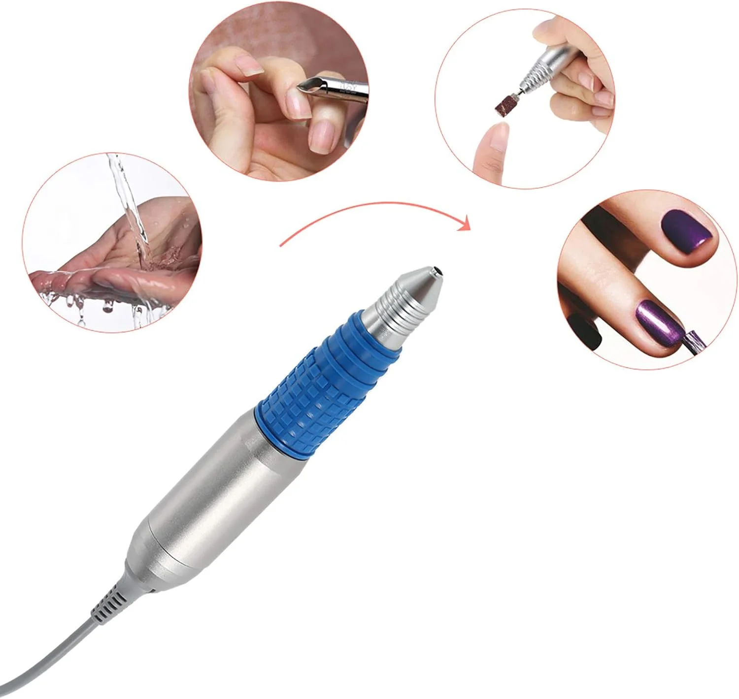 قلم دستگاه مانیکور ناخن برقی Fawoonu، ابزار طراحی ناخن با سرعت 30000 دور در دقیقه، رنگ های متنوع قلم دستگاه مانیکور ناخن برقی Fawoonu، ابزار طراحی ناخن با سرعت 30000 دور در دقیقه، رنگ های متنوع