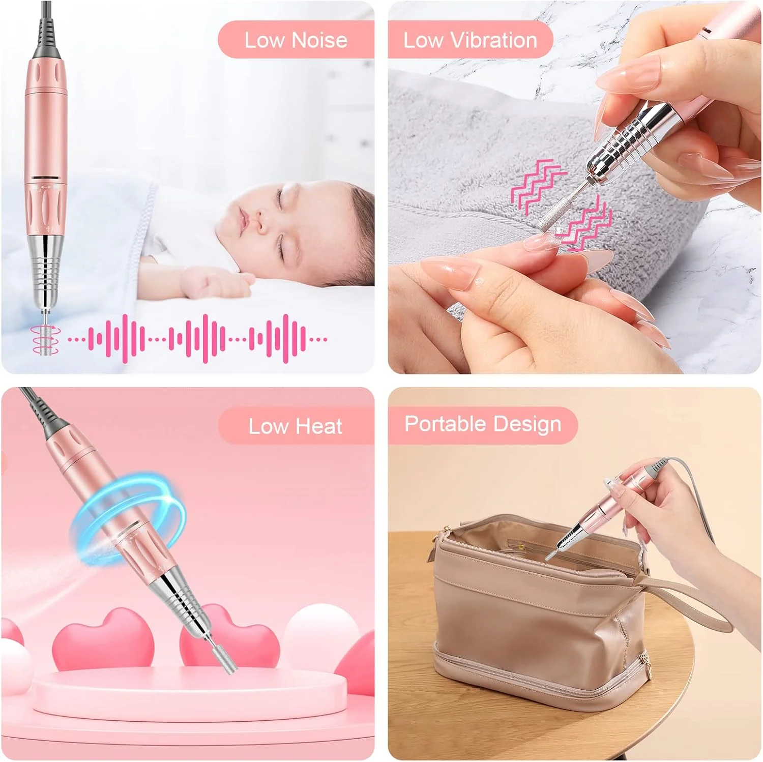 دستگاه سوهان ناخن شارژی 35000 دور در دقیقه، سوهان برقی قابل حمل، کیت سوهان ناخن برقی حرفه ای بی سیم با 11 سری سوهان ناخن برای ناخن های اکریلیک، ژلی، مانیکور پدیکور، شکل دادن و پولیش دستگاه سوهان ناخن شارژی 35000 دور در دقیقه، سوهان برقی قابل حمل، کیت سوهان ناخن برقی حرفه ای بی سیم با 11 سری سوهان ناخن برای ناخن های اکریلیک، ژلی، مانیکور پدیکور، شکل دادن و پولیش