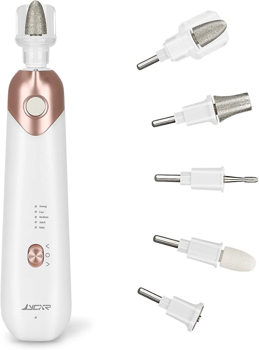 ست مانیکور و پدیکور شارژی، سوهان برقی ناخن، کیت دریل ناخن بی سیم، ابزار مراقبت از ناخن پا و دست قابل حمل با 5 سرعت برای پینه، ناخن های ضخیم، بافر ناخن، اصلاح و سنگ زنی