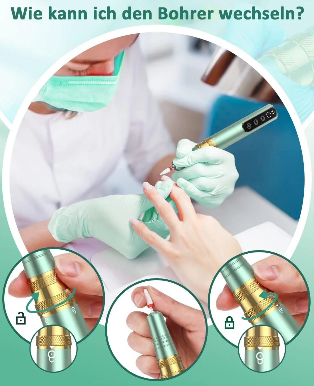 دستگاه سوهان برقی ناخن بی سیم YBLNTEK، حرفه ای 35000 دور در دقیقه، ست مانیکور، دستگاه پدیکور برای پوست های مرده، اکریلیک، ژل، پینه، نمایشگر LED (روشن) دستگاه سوهان برقی ناخن بی سیم YBLNTEK، حرفه ای 35000 دور در دقیقه، ست مانیکور، دستگاه پدیکور برای پوست های مرده، اکریلیک، ژل، پینه، نمایشگر LED (روشن)