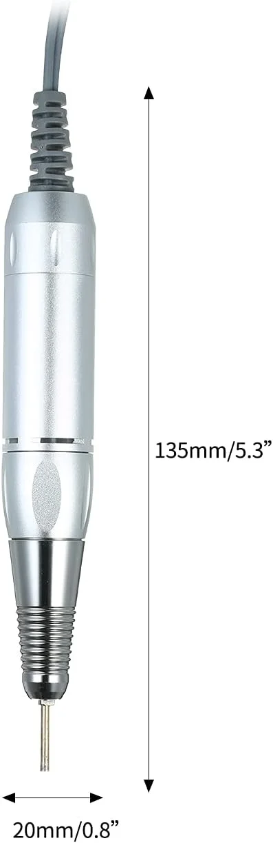 دسته دریل، دسته قلم دریل برقی حرفه ای برای هنر ناخن، ابزار پولیش و سنگ زنی، ابزار مانیکور و پدیکور، لوازم جانبی هنر ناخن - نقره ای دسته دریل، دسته قلم دریل برقی حرفه ای برای هنر ناخن، ابزار پولیش و سنگ زنی، ابزار مانیکور و پدیکور، لوازم جانبی هنر ناخن - نقره ای