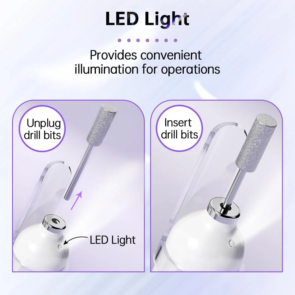 ست سوهان ناخن برقی، کیت دستگاه دریل ناخن، کیت مانیکور پدیکور بی سیم حرفه ای با سری های دریل ناخن برای لاک ناخن و ساییدن ست سوهان ناخن برقی، کیت دستگاه دریل ناخن، کیت مانیکور پدیکور بی سیم حرفه ای با سری های دریل ناخن برای لاک ناخن و ساییدن