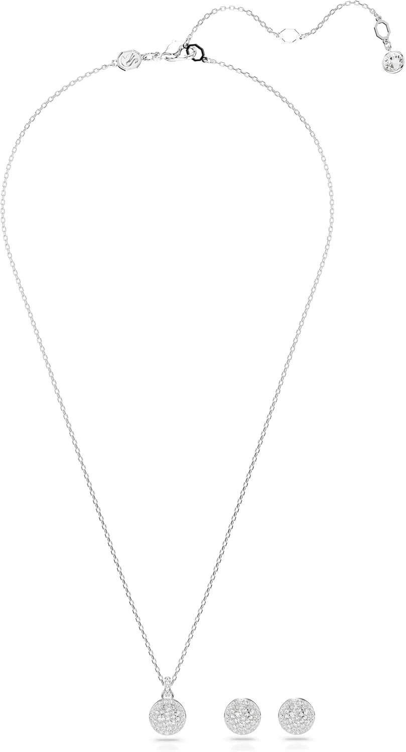 ست سواروسکی Meteora، سفید، روکش رودیوم ست سواروسکی Meteora، سفید، روکش رودیوم