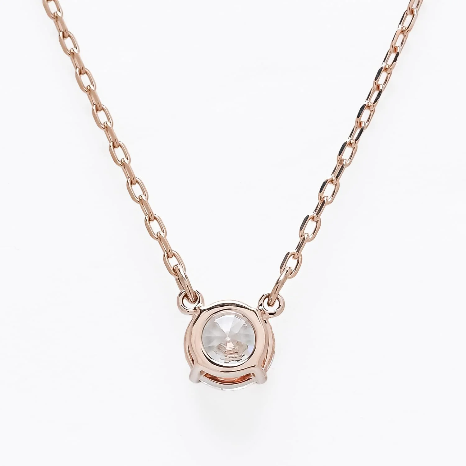 ست گردنبند و گوشواره استیلا اتراکت سواروسکی، برش گرد، سفید، با روکش طلایی رزگلد 5616233