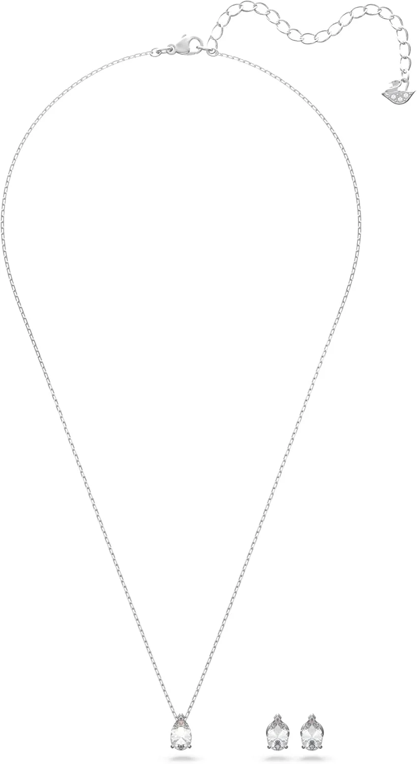 ست جواهرات سواروسکی Attract، کریستال های آبی، کریستال های شفاف ست جواهرات سواروسکی Attract، کریستال های آبی، کریستال های شفاف