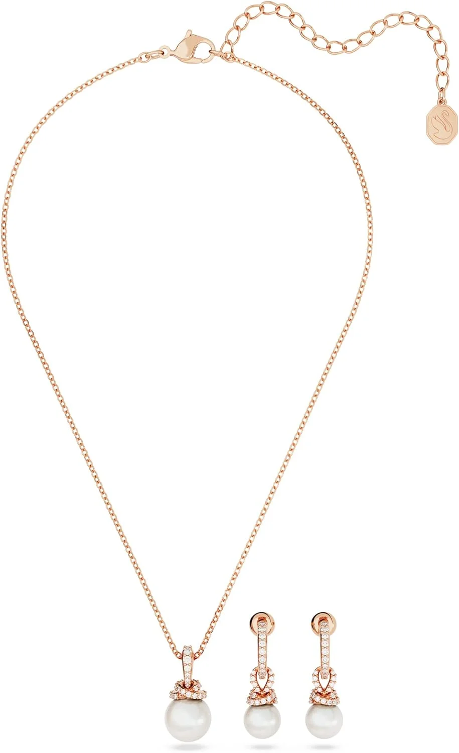 مجموعه جواهرات اورجینال سواروسکی، گردنبند و گوشواره مجموعه جواهرات اورجینال سواروسکی، گردنبند و گوشواره