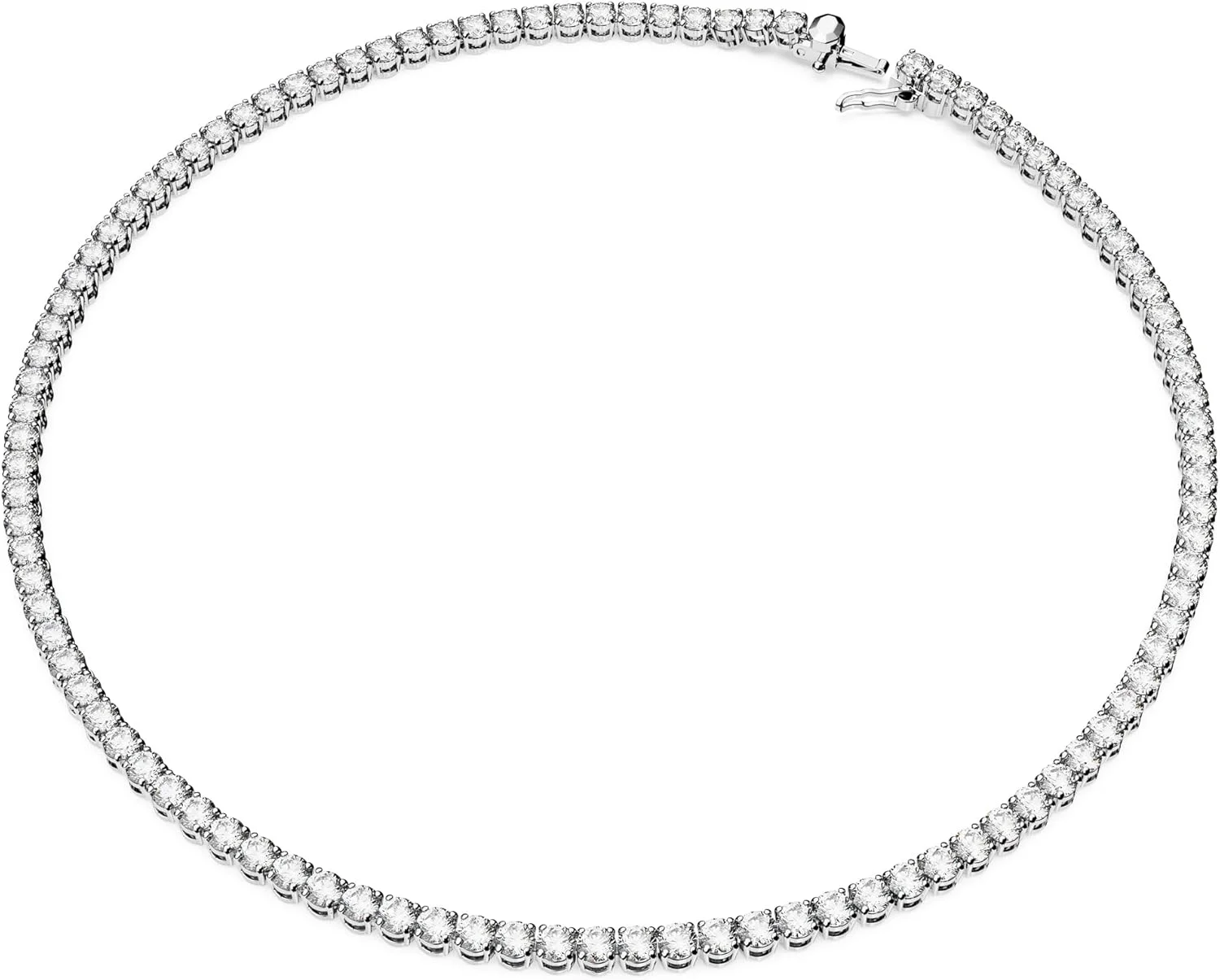 ست جواهرات سواروسکی، یک سایز، روکش رودیوم، زیرکونیا، کریستال