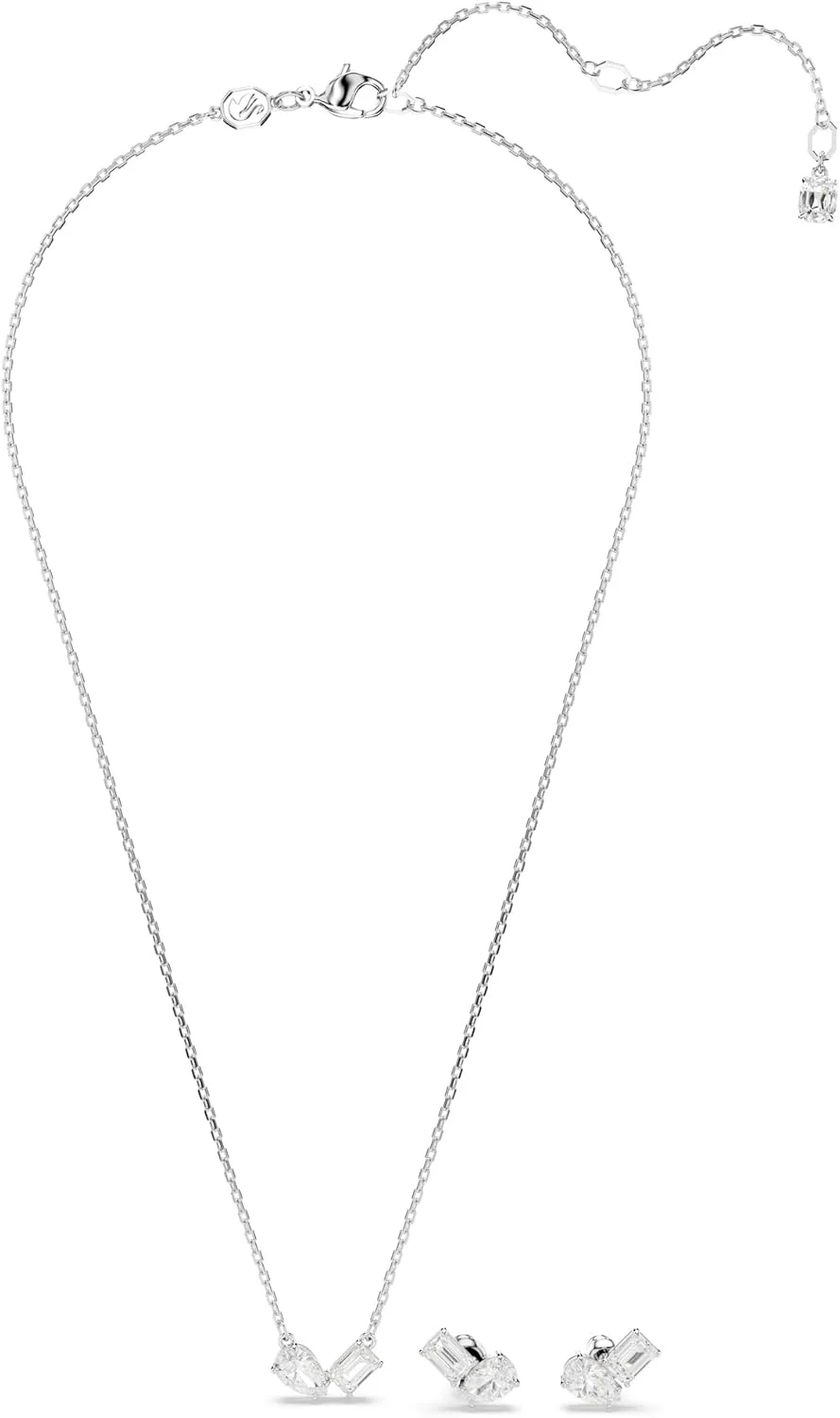 ست سواروسکی Mesmera، برش های ترکیبی، سفید، روکش رودیوم، نقره ای (5665829) ست سواروسکی Mesmera، برش های ترکیبی، سفید، روکش رودیوم، نقره ای (5665829)