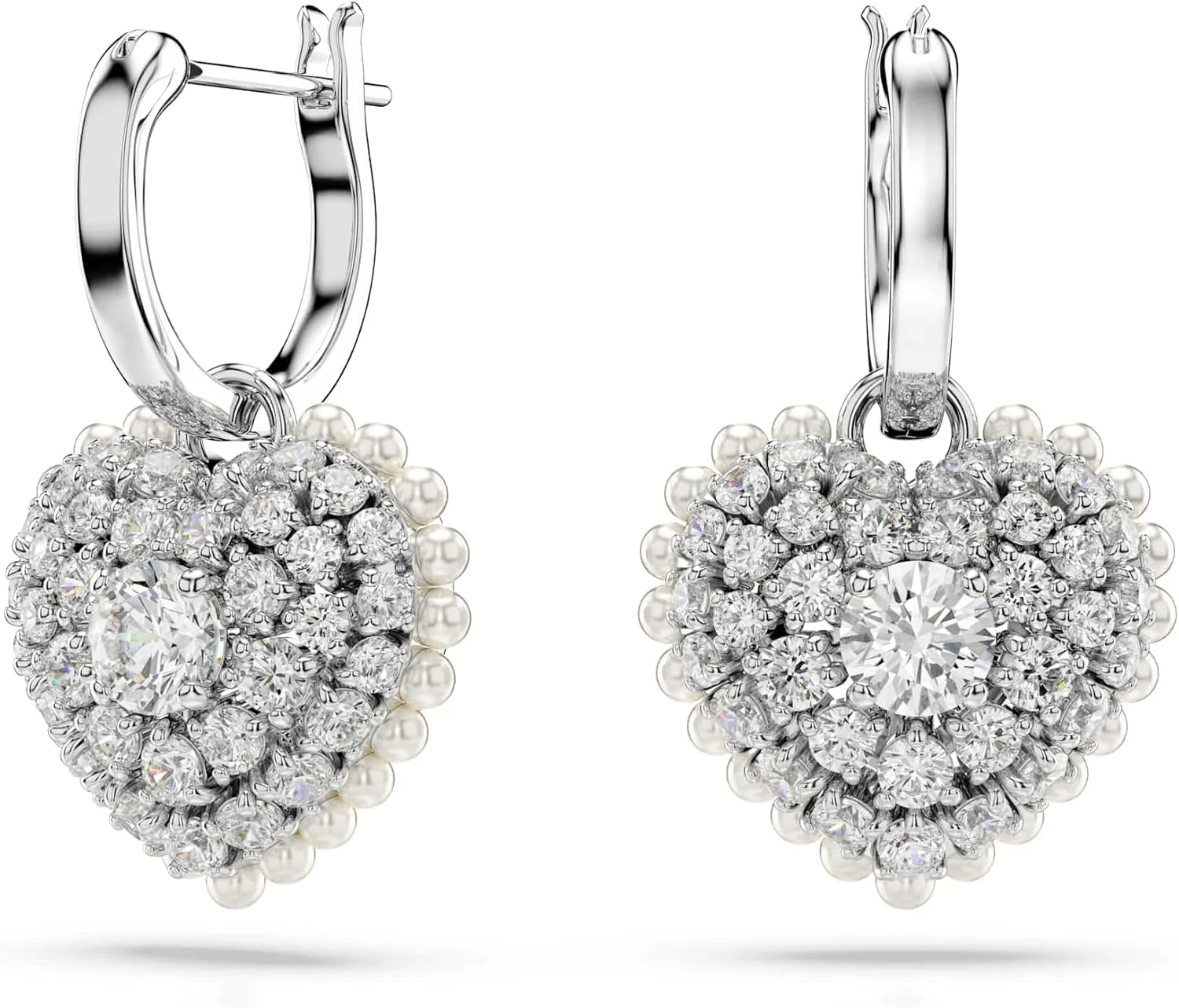 گوشواره های آویز سواروسکی Hyperbola، قلب، آبی، روکش رودیوم گوشواره های آویز سواروسکی Hyperbola، قلب، آبی، روکش رودیوم