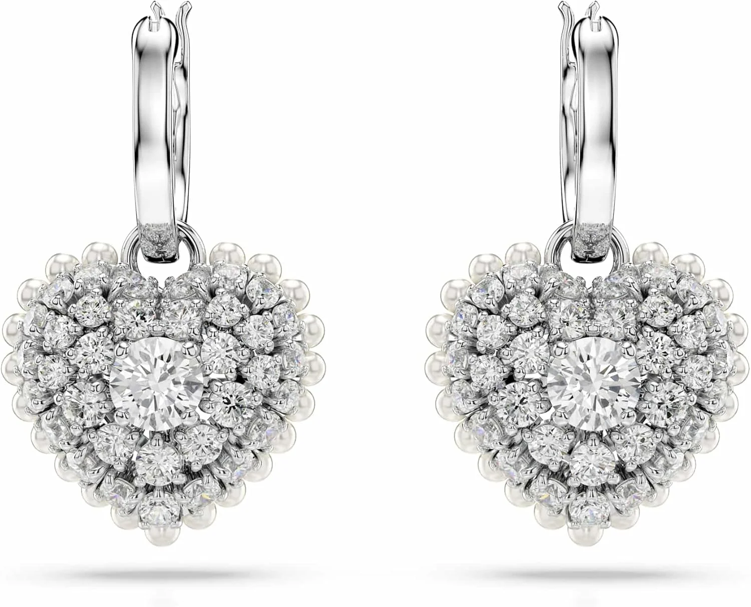 گوشواره های آویز سواروسکی Hyperbola، قلب، آبی، روکش رودیوم گوشواره های آویز سواروسکی Hyperbola، قلب، آبی، روکش رودیوم