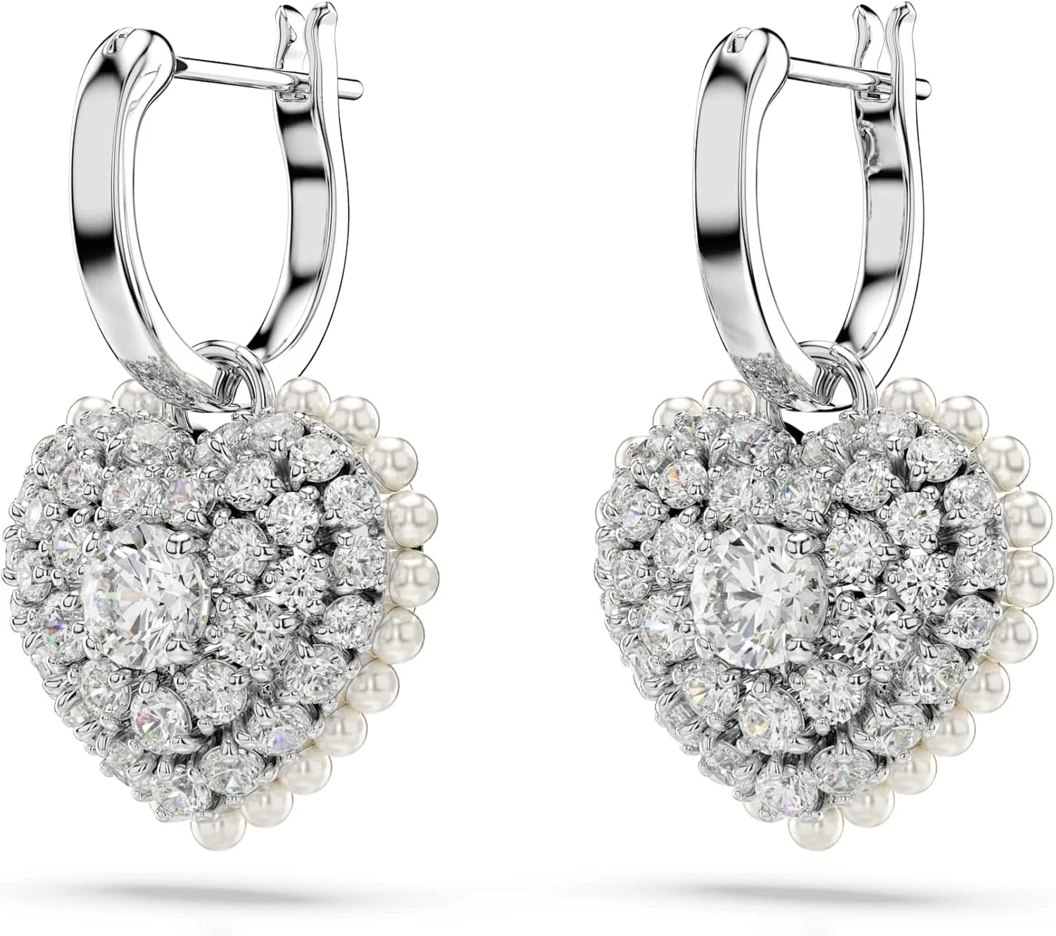 گوشواره های آویز سواروسکی Hyperbola، قلب، آبی، روکش رودیوم گوشواره های آویز سواروسکی Hyperbola، قلب، آبی، روکش رودیوم