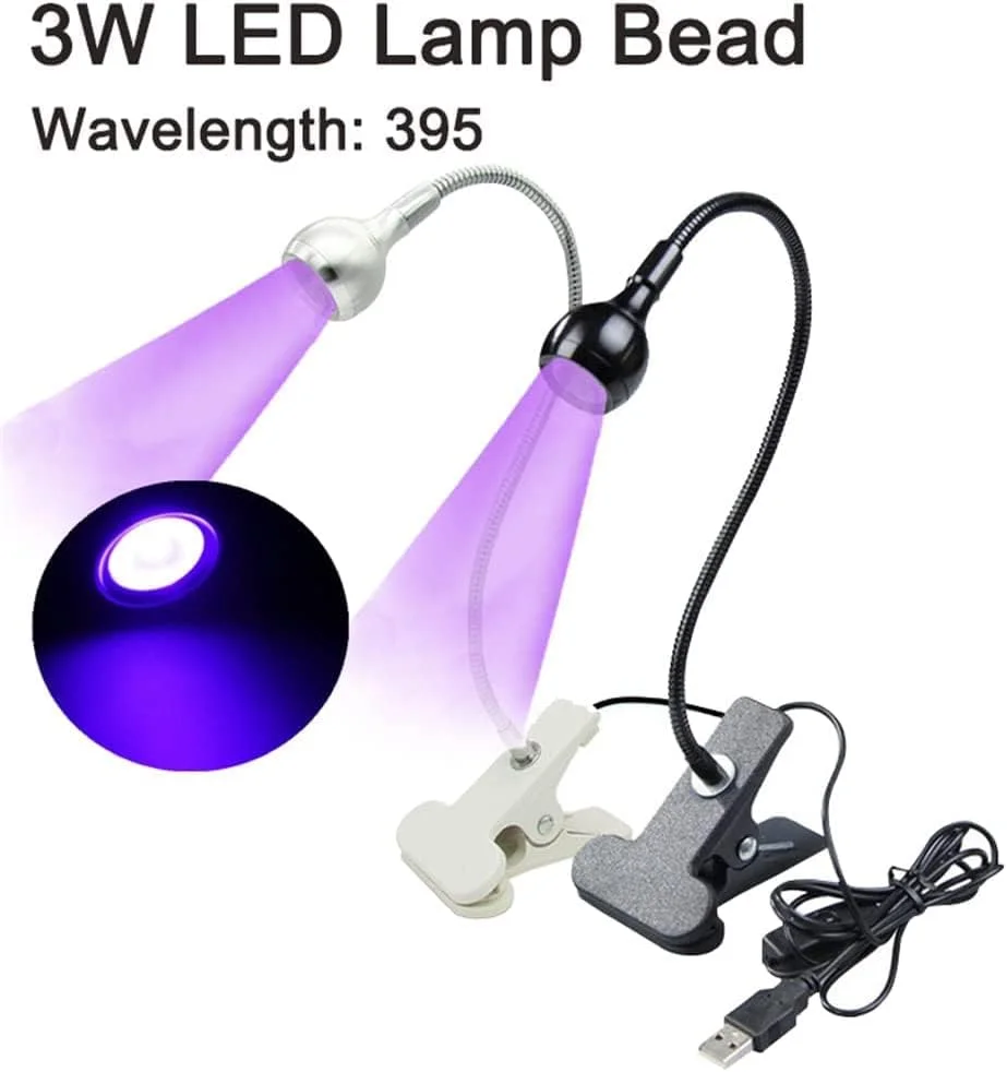 چراغ یو وی ال ای دی USB 3 وات برای خشک کردن چسب گوشی موبایل با گیره و آداپتور برق آمریکا، خشک کن ناخن یو وی ال ای دی برای ناخن های ژلی، چراغ انعطاف پذیر قابل حمل برای تعمیرات موبایل، اتصال و استفاده آسان نقره ای چراغ یو وی ال ای دی USB 3 وات برای خشک کردن چسب گوشی موبایل با گیره و آداپتور برق آمریکا، خشک کن ناخن یو وی ال ای دی برای ناخن های ژلی، چراغ انعطاف پذیر قابل حمل برای تعمیرات موبایل، اتصال و استفاده آسان نقره ای