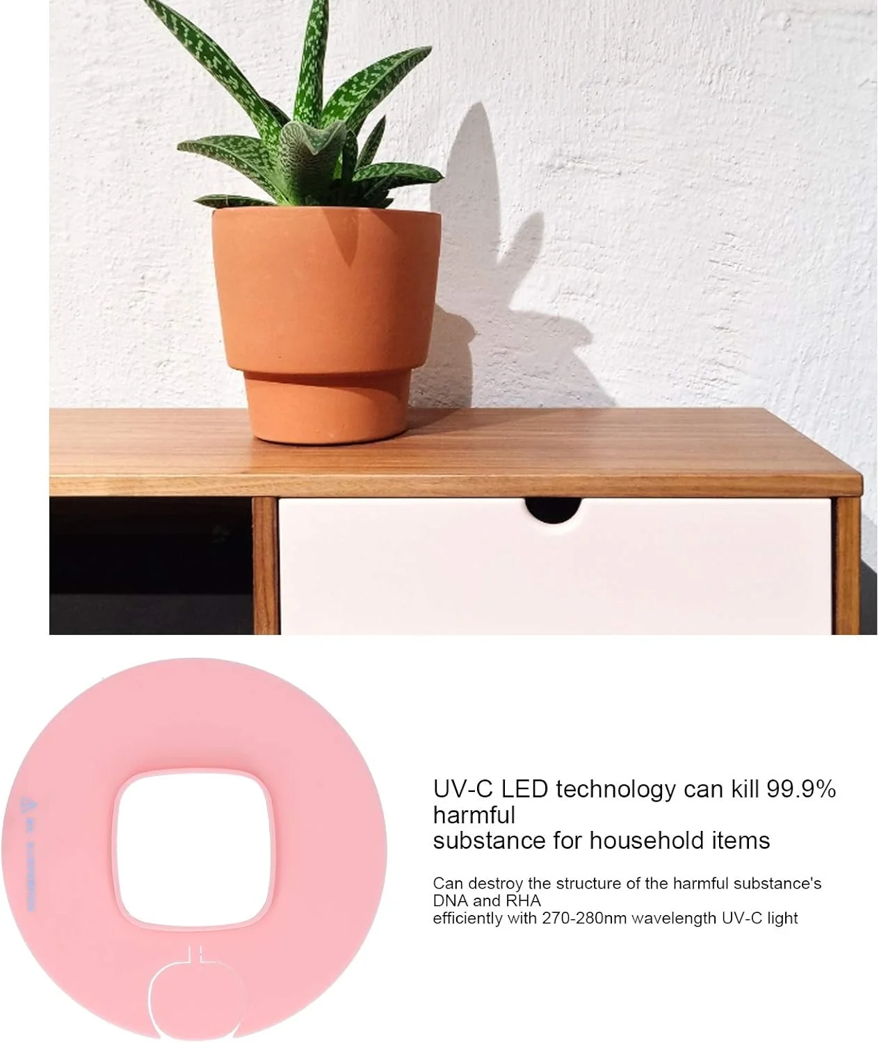 دستگاه تمیز کننده LED UV خورشیدی، دستگاه چند منظوره تمیز کننده LED UV، دستگاه قابل حمل ضدعفونی کننده فرابنفش در فضای باز، صورتی