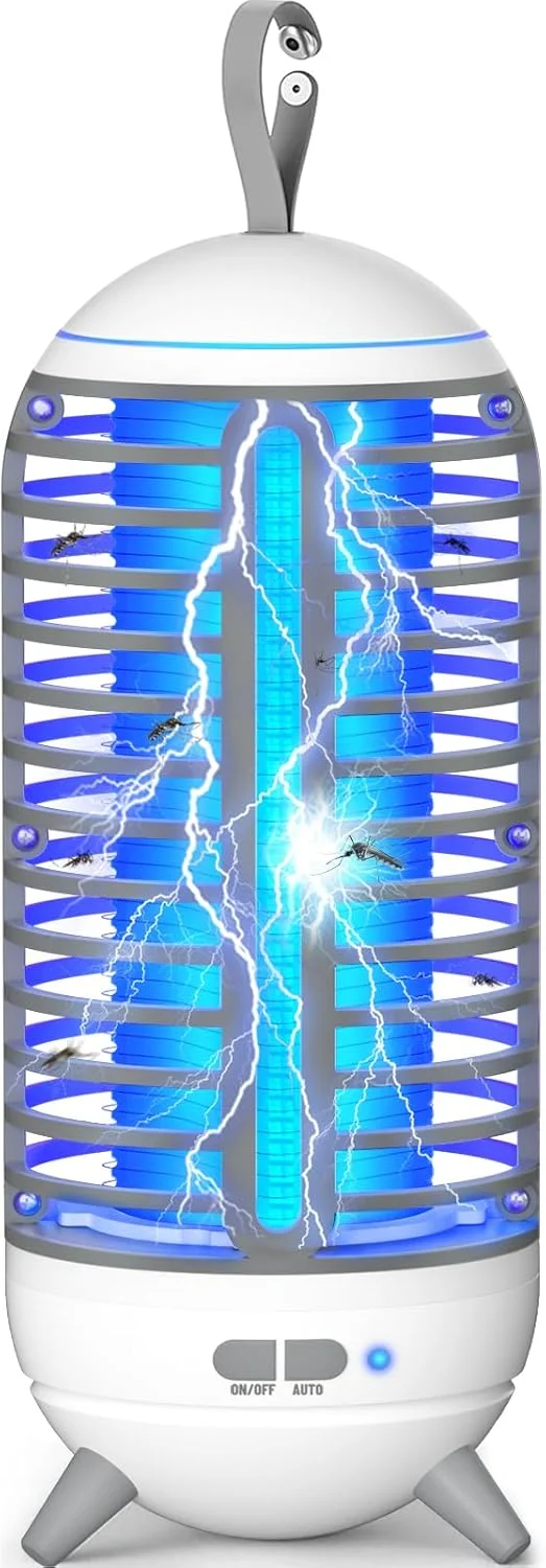 چراغ ضد پشه برقی، چراغ LED UV 2 در 1، 1400 ولت، قابل شارژ USB برای دفتر، اتاق خواب، آشپزخانه در فضای داخلی و خارجی چراغ ضد پشه برقی، چراغ LED UV 2 در 1، 1400 ولت، قابل شارژ USB برای دفتر، اتاق خواب، آشپزخانه در فضای داخلی و خارجی