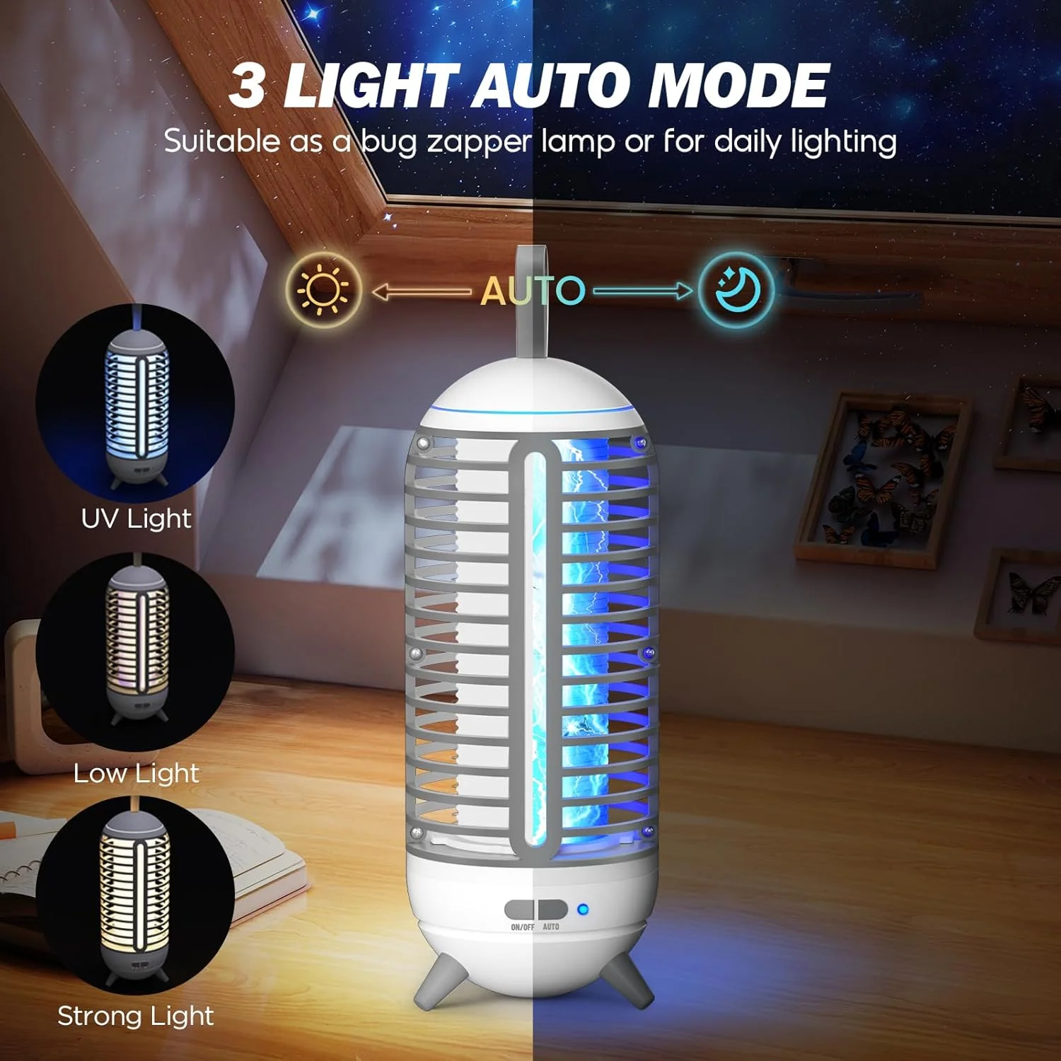 چراغ ضد پشه برقی، چراغ LED UV 2 در 1، 1400 ولت، قابل شارژ USB برای دفتر، اتاق خواب، آشپزخانه در فضای داخلی و خارجی چراغ ضد پشه برقی، چراغ LED UV 2 در 1، 1400 ولت، قابل شارژ USB برای دفتر، اتاق خواب، آشپزخانه در فضای داخلی و خارجی