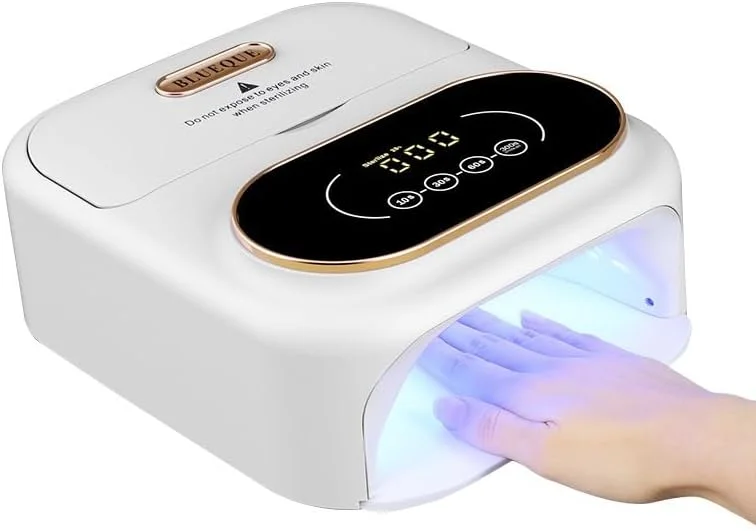 دستگاه خشک کن لاک ژل UV LED حرفه ای، سفید، نمایشگر دیجیتال، خشک کننده سریع لاک ژل با تایمر، سنسور اتوماتیک، دستگاه مانیکور قابل حمل دستگاه خشک کن لاک ژل UV LED حرفه ای، سفید، نمایشگر دیجیتال، خشک کننده سریع لاک ژل با تایمر، سنسور اتوماتیک، دستگاه مانیکور قابل حمل