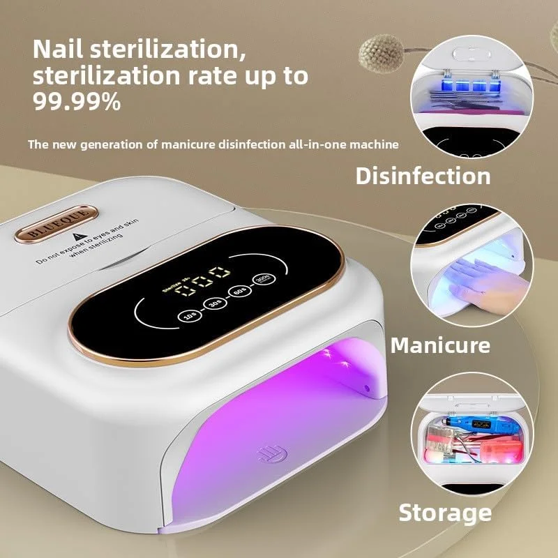 دستگاه خشک کن لاک ژل UV LED حرفه ای، سفید، نمایشگر دیجیتال، خشک کننده سریع لاک ژل با تایمر، سنسور اتوماتیک، دستگاه مانیکور قابل حمل دستگاه خشک کن لاک ژل UV LED حرفه ای، سفید، نمایشگر دیجیتال، خشک کننده سریع لاک ژل با تایمر، سنسور اتوماتیک، دستگاه مانیکور قابل حمل