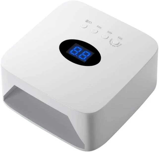 دستگاه خشک کن لاک ناخن LED بی سیم، لامپ UV قابل شارژ برای لاک ژل، سفید، نمایشگر دیجیتال، دستگاه سالنی قابل حمل برای استفاده در منزل دستگاه خشک کن لاک ناخن LED بی سیم، لامپ UV قابل شارژ برای لاک ژل، سفید، نمایشگر دیجیتال، دستگاه سالنی قابل حمل برای استفاده در منزل