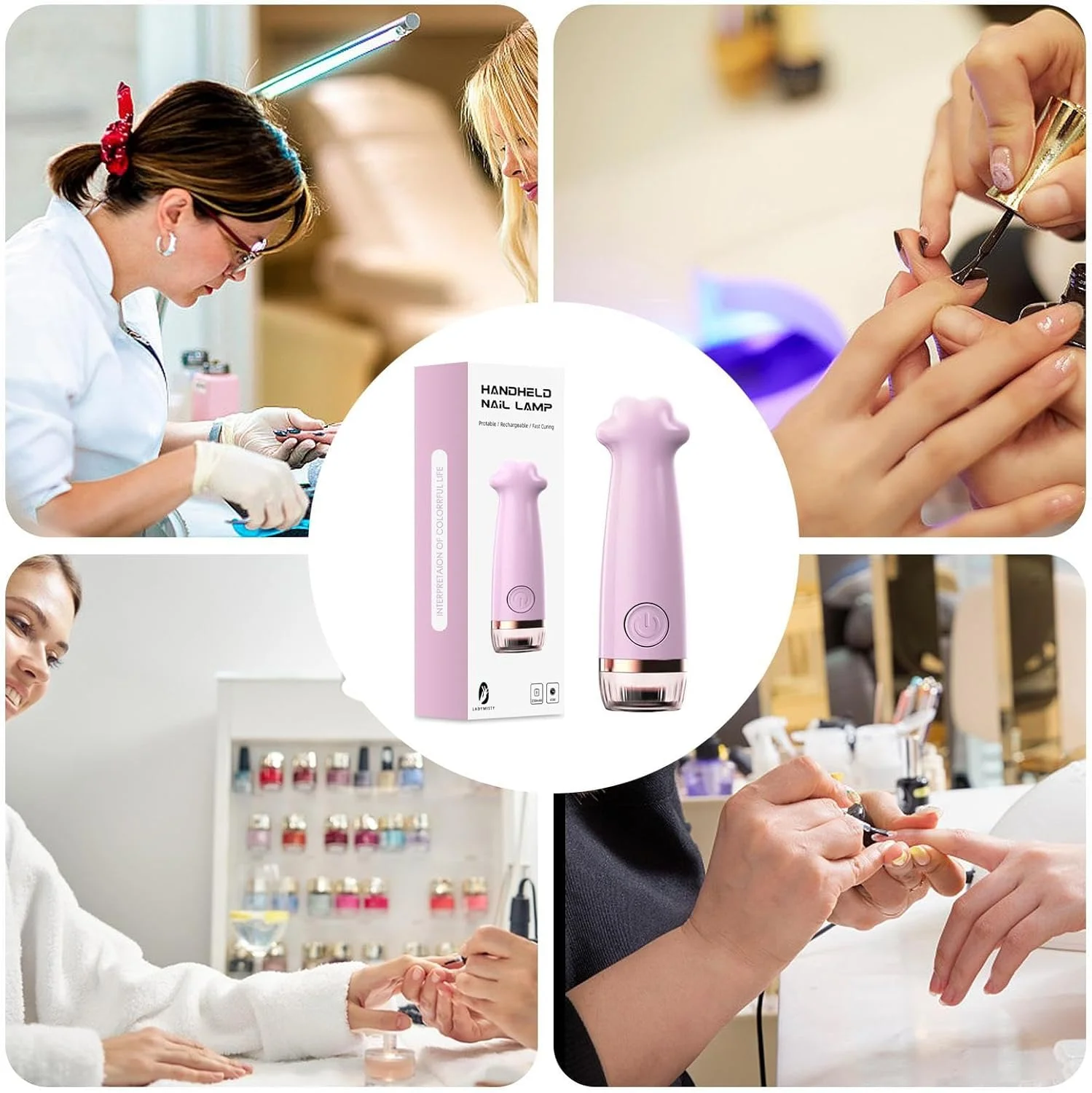 چراغ LED خشک کننده لاک ژل - دستگاه خشک کننده UV قابل شارژ با 2 تنظیمات تایمر - چراغ قابل حمل ناخن آکریلیک | مناسب برای منزل، سالن زیبایی، مسافرت، اداره، دانشگاه، آپارتمان و خوابگاه چراغ LED خشک کننده لاک ژل - دستگاه خشک کننده UV قابل شارژ با 2 تنظیمات تایمر - چراغ قابل حمل ناخن آکریلیک | مناسب برای منزل، سالن زیبایی، مسافرت، اداره، دانشگاه، آپارتمان و خوابگاه