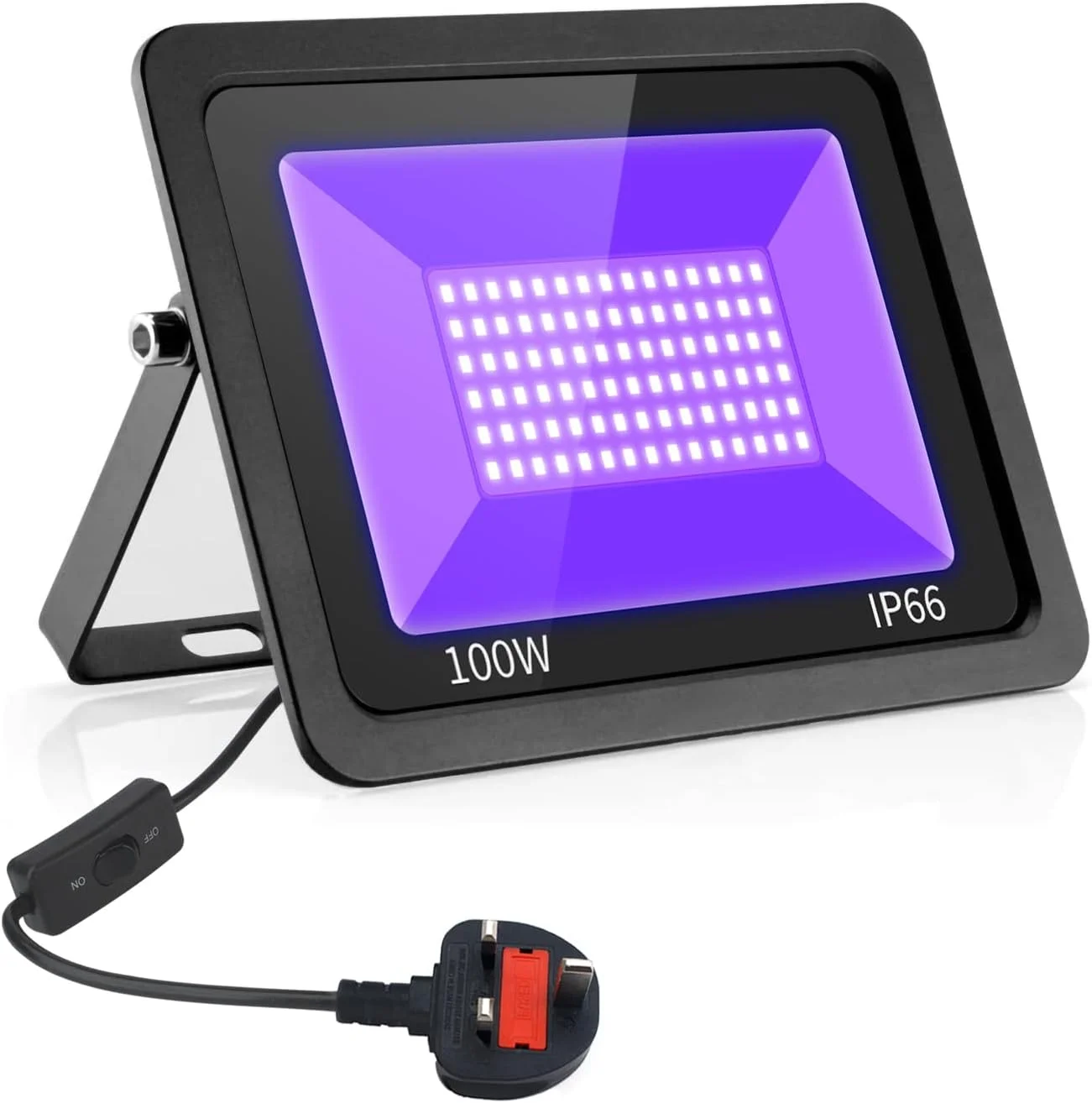 چراغ نور سیاه ال ای دی فرابنفش زیبا، چراغ نورافکن 100 وات ال ای دی 395 نانومتر برای مهمانی بار خانگی چراغ نور سیاه ال ای دی فرابنفش زیبا، چراغ نورافکن 100 وات ال ای دی 395 نانومتر برای مهمانی بار خانگی