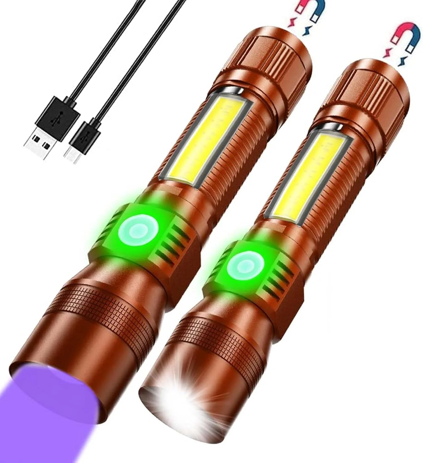 چراغ قوه فرابنفش مشکی شارژی، چراغ قوه تاکتیکی فوق العاده روشن 3 در 1 LED فرابنفش مشکی و نور قرمز، 1500 لومن 7 حالت، زومشدنی، چراغ قوه جیبی ضد آب برای تشخیص لکه حیوانات خانگی، کمپینگ چراغ قوه فرابنفش مشکی شارژی، چراغ قوه تاکتیکی فوق العاده روشن 3 در 1 LED فرابنفش مشکی و نور قرمز، 1500 لومن 7 حالت، زومشدنی، چراغ قوه جیبی ضد آب برای تشخیص لکه حیوانات خانگی، کمپینگ