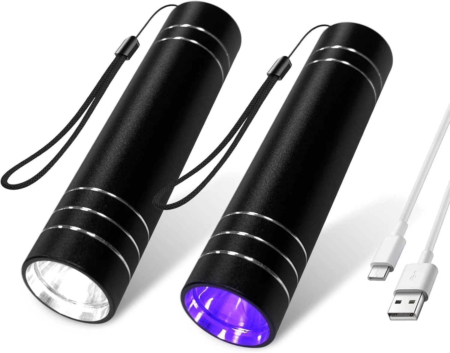 چراغ قوه UV LED هاتوئراک 395 نانومتری، چراغ قوه مشکی، چراغ قوه UV LED قابل شارژ USB برای ادرار حیوانات خانگی، لکه، فلورسنت، تشخیص نشت، پخت رزین چراغ قوه UV LED هاتوئراک 395 نانومتری، چراغ قوه مشکی، چراغ قوه UV LED قابل شارژ USB برای ادرار حیوانات خانگی، لکه، فلورسنت، تشخیص نشت، پخت رزین