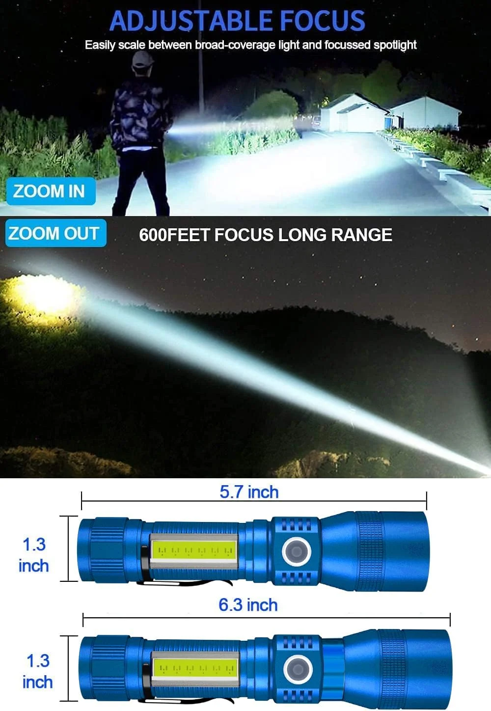 چراغ قوه فرابنفش شارژی، چراغ قوه تاکتیکی فوق العاده روشن 3 در 1، چراغ سیاه فرابنفش LED و نور قرمز، 1500 لومن 7 حالت، زومشدنی، چراغ قوه جیبی ضد آب برای تشخیص لکههای حیوانات خانگی، کمپینگ چراغ قوه فرابنفش شارژی، چراغ قوه تاکتیکی فوق العاده روشن 3 در 1، چراغ سیاه فرابنفش LED و نور قرمز، 1500 لومن 7 حالت، زومشدنی، چراغ قوه جیبی ضد آب برای تشخیص لکههای حیوانات خانگی، کمپینگ