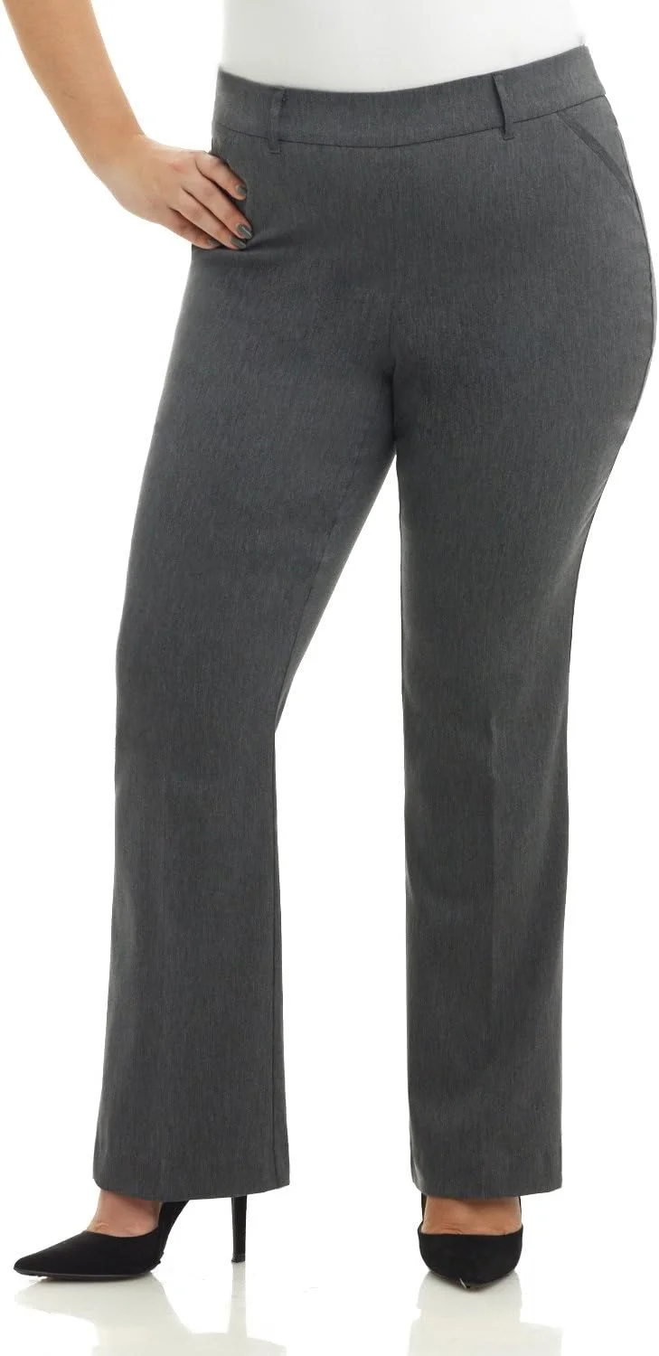 شلوار بوت‌کات سایز بزرگ زنانه رکویی با فاق راحت و فرم منحنی