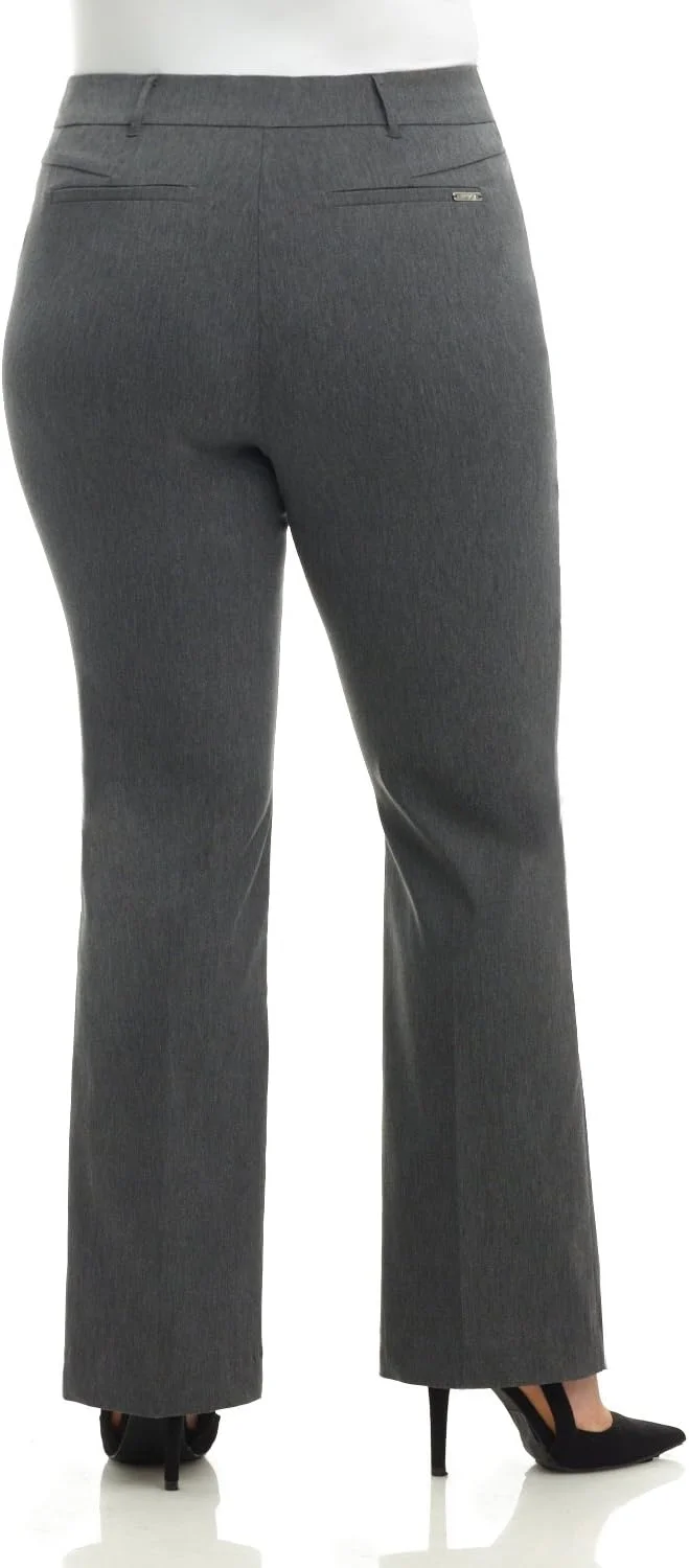 شلوار بوت‌کات سایز بزرگ زنانه رکویی با فاق راحت و فرم منحنی