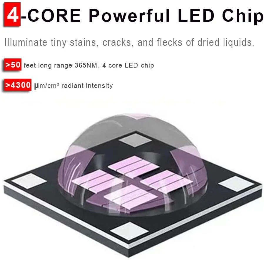 چراغ قوه فرابنفش LBJD، چراغ قوه های قابل شارژ 365 نانومتری با فیلتر 4 LED، قدرت بالا و برد بلند درجه حرفه ای، مناسب برای مصارف تجاری، تشخیص ادرار حیوانات خانگی، رزین، سنگ ها چراغ قوه فرابنفش LBJD، چراغ قوه های قابل شارژ 365 نانومتری با فیلتر 4 LED، قدرت بالا و برد بلند درجه حرفه ای، مناسب برای مصارف تجاری، تشخیص ادرار حیوانات خانگی، رزین، سنگ ها
