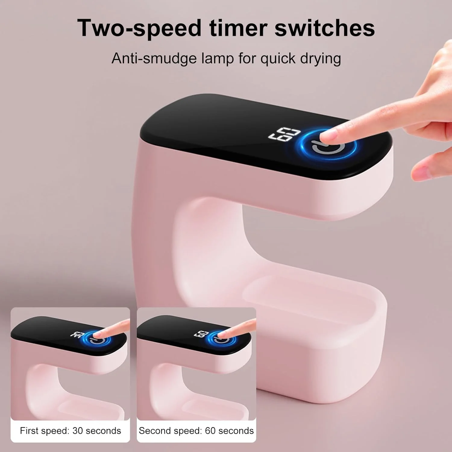 دستگاه نور UV برای ناخن های ژلی - لامپ های LED برای لاک ژل - دستگاه قابل حمل مانیکور برای متخصصان پرمشغله سالن، دوستداران زیبایی، فعالیت های کارگاهی، علاقه مندان به خانه، مسافرت و دانشجویان