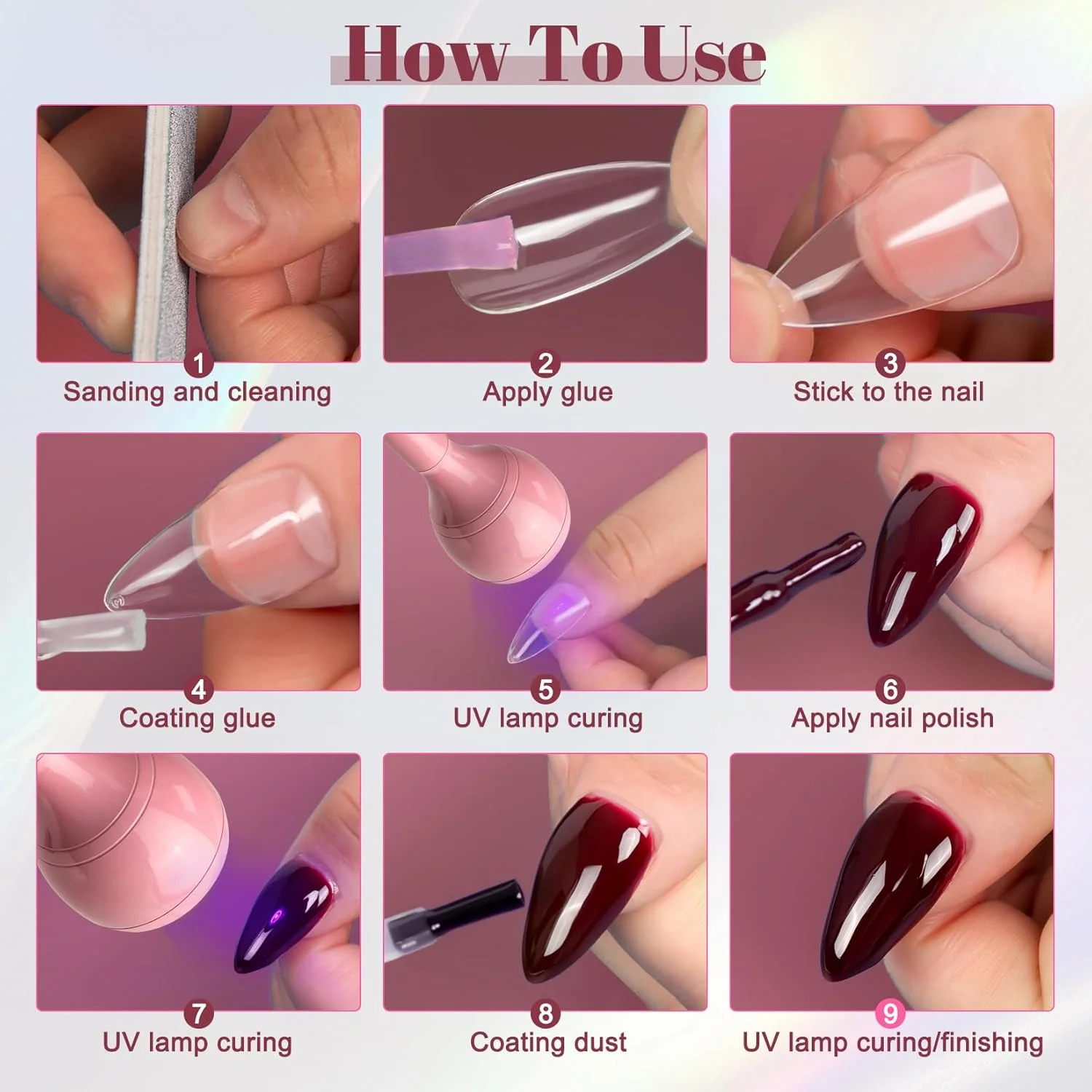 چراغ خشک کن لاک ژل یو وی با سر فلزی، 3 وات 395 نانومتر، گردن غازی انعطاف پذیر 35 سانتی متری، قابل حمل برای استفاده در خانه و سالن (صورتی) چراغ خشک کن لاک ژل یو وی با سر فلزی، 3 وات 395 نانومتر، گردن غازی انعطاف پذیر 35 سانتی متری، قابل حمل برای استفاده در خانه و سالن (صورتی)