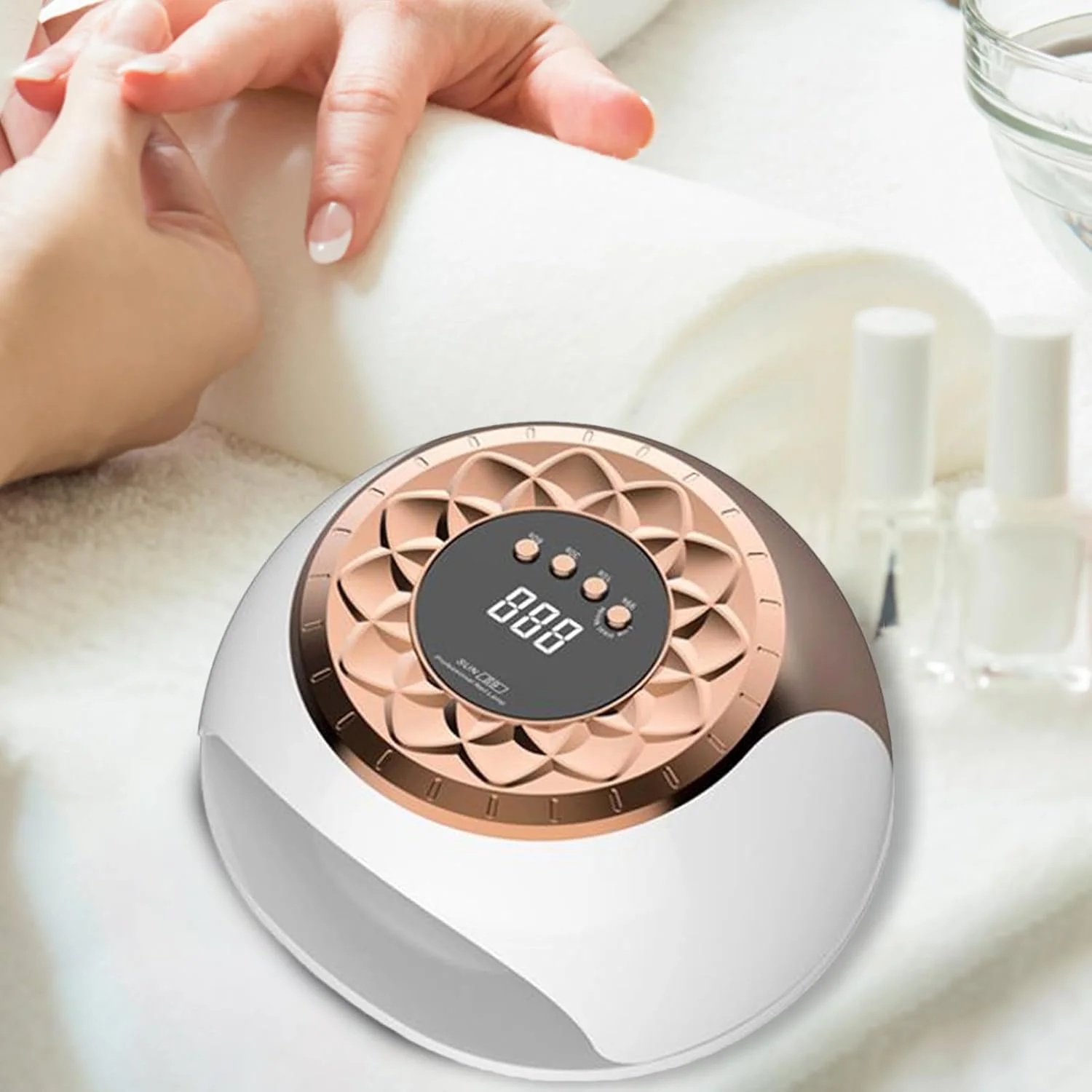 دستگاه خشک کن لاک ناخن - نور سریع خشک کننده ژل - دستگاه چند منظوره قابل حمل UV LED برای استفاده در خانه، مسافرت، دست و پا دستگاه خشک کن لاک ناخن - نور سریع خشک کننده ژل - دستگاه چند منظوره قابل حمل UV LED برای استفاده در خانه، مسافرت، دست و پا