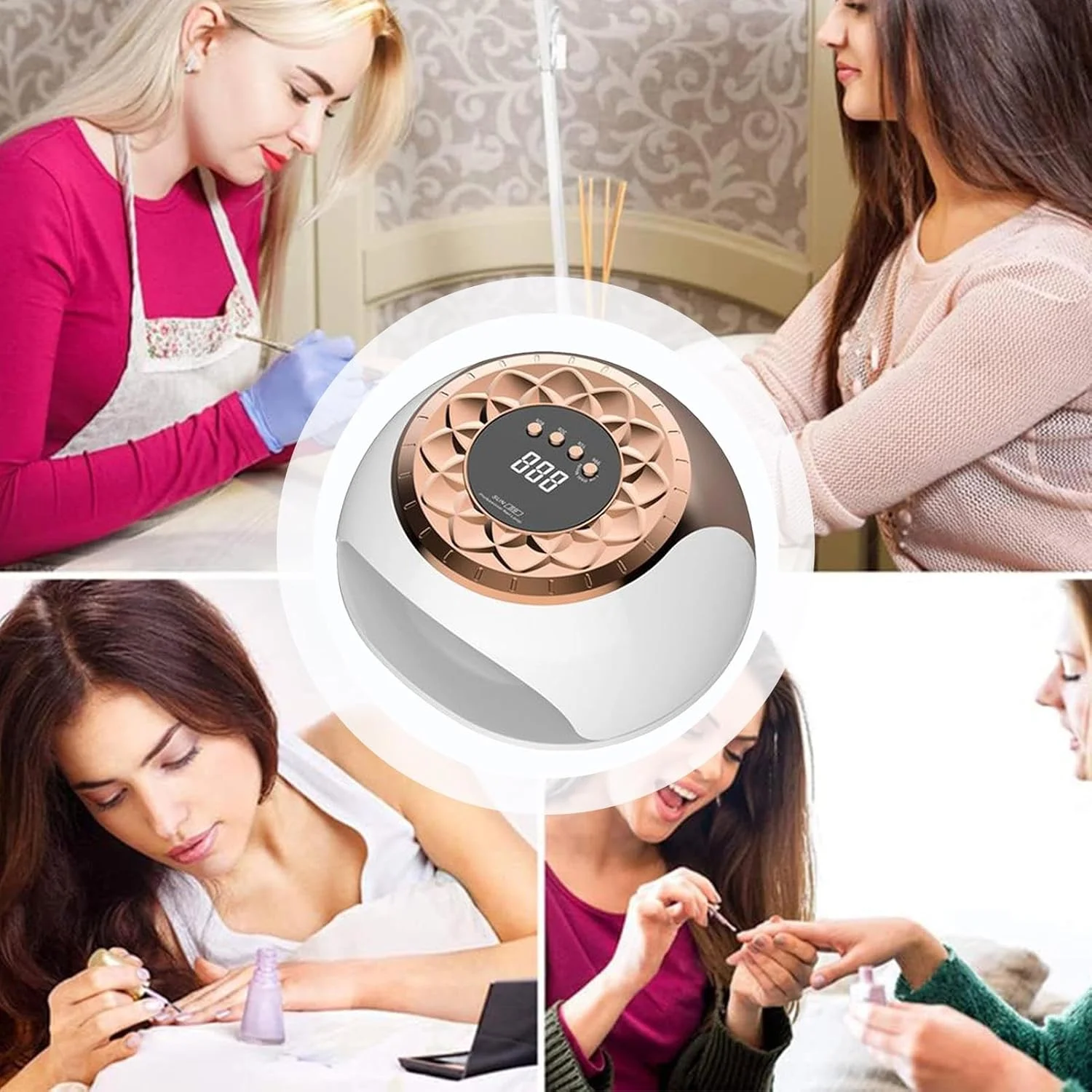 دستگاه خشک کن لاک ناخن - نور سریع خشک کننده ژل - دستگاه چند منظوره قابل حمل UV LED برای استفاده در خانه، مسافرت، دست و پا دستگاه خشک کن لاک ناخن - نور سریع خشک کننده ژل - دستگاه چند منظوره قابل حمل UV LED برای استفاده در خانه، مسافرت، دست و پا