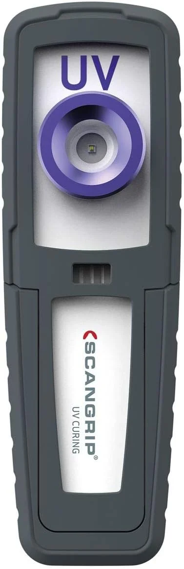 چراغ کار دستی LED با نور فرابنفش اسکن گریپ مدل 03.5801 به همراه باتری برای خشک کردن UV