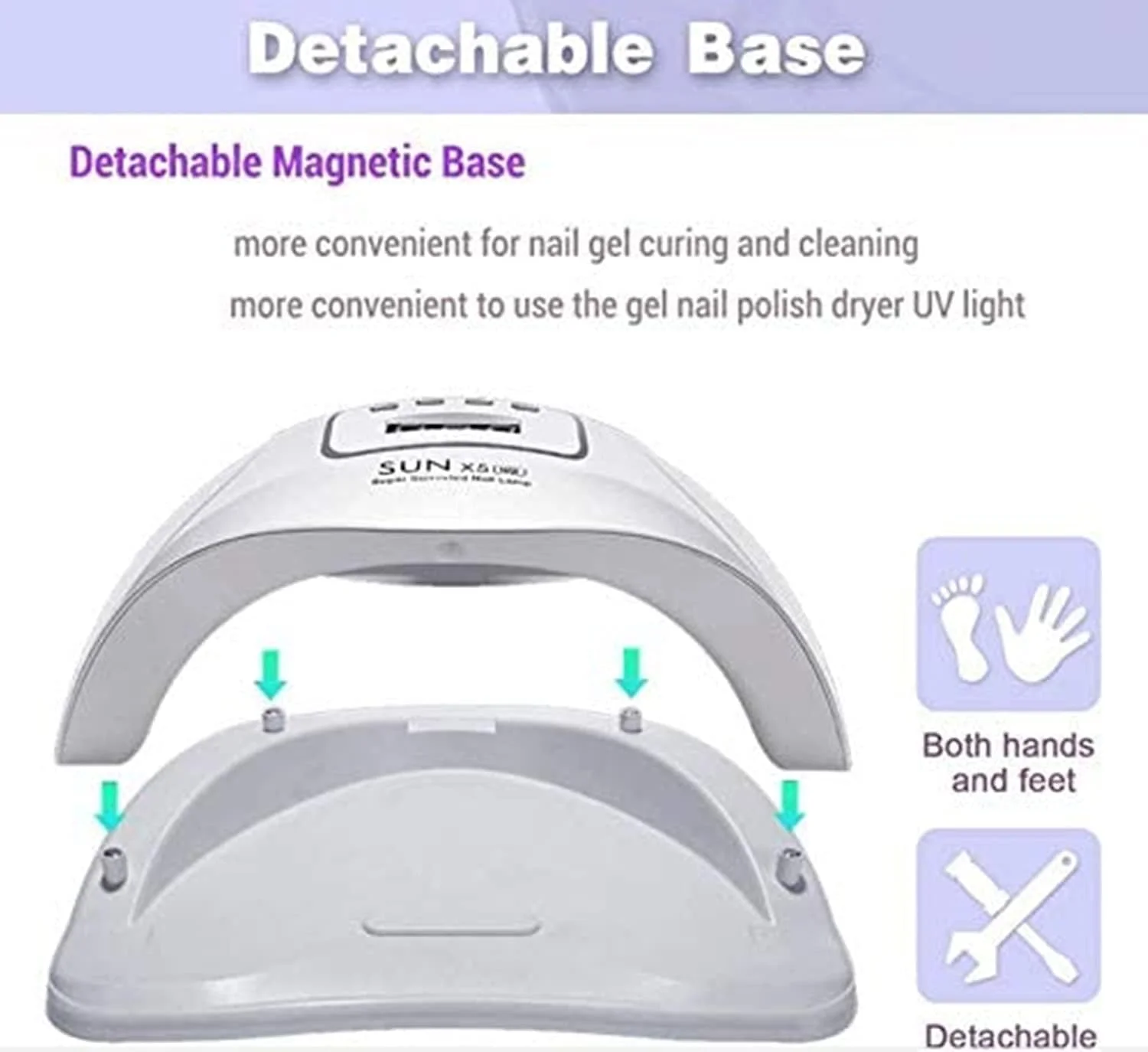 دستگاه خشک کن لاک ژل ناخن LED یو وی 120 وات SKEIDO SUN X5 MAX با 45 لامپ LED، تایمر 30/60/90 ثانیه و سنسور خودکار (سفید) دستگاه خشک کن لاک ژل ناخن LED یو وی 120 وات SKEIDO SUN X5 MAX با 45 لامپ LED، تایمر 30/60/90 ثانیه و سنسور خودکار (سفید)